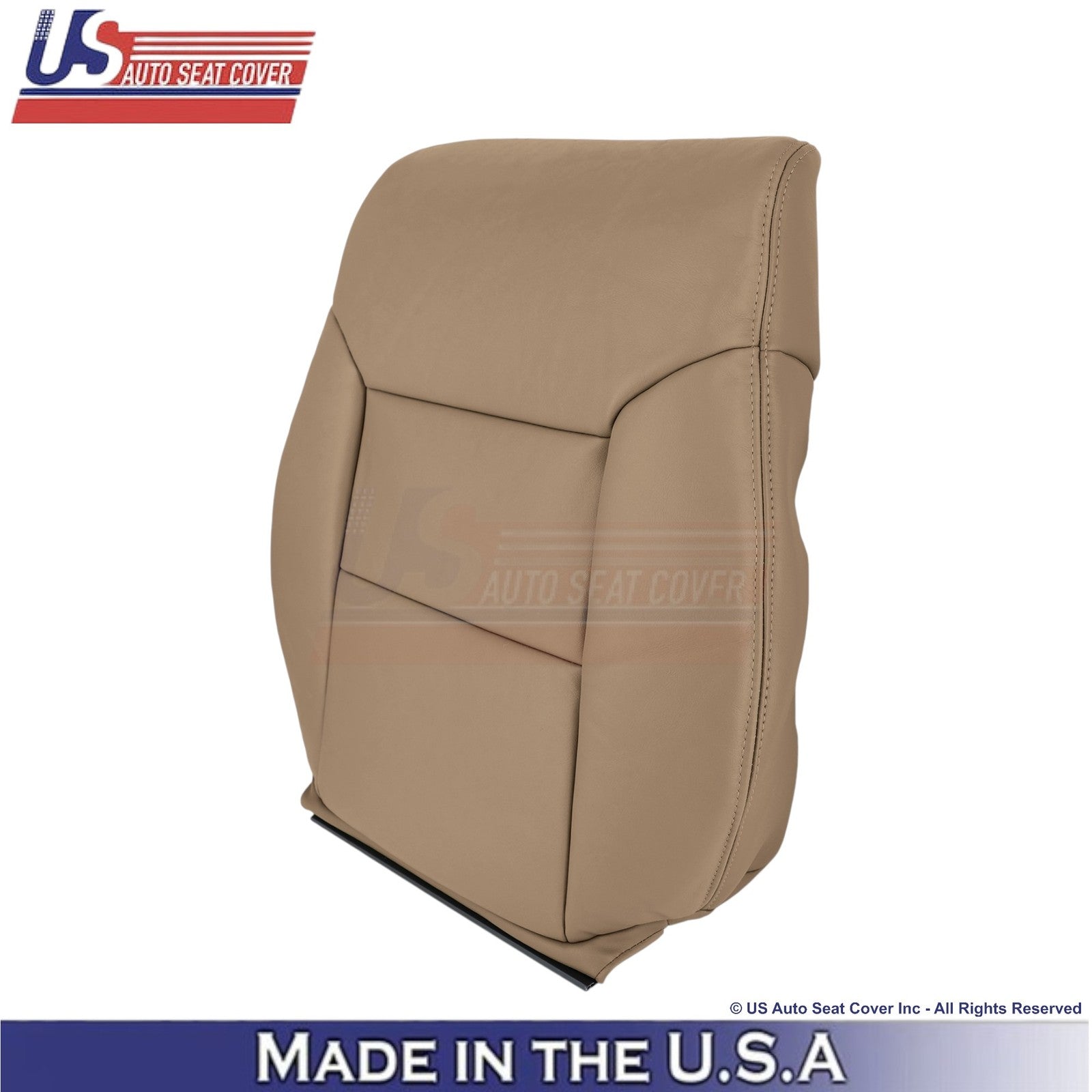 1998-2003 Fits Toyota Sienna Genuine Leather Driver Top Replacement Cover Dk Oak