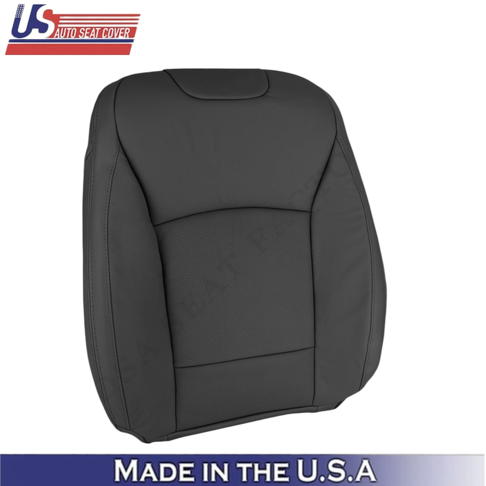 2015-2017 For Subaru Outback Leatherette Driver Top Seat Cover Slate Black