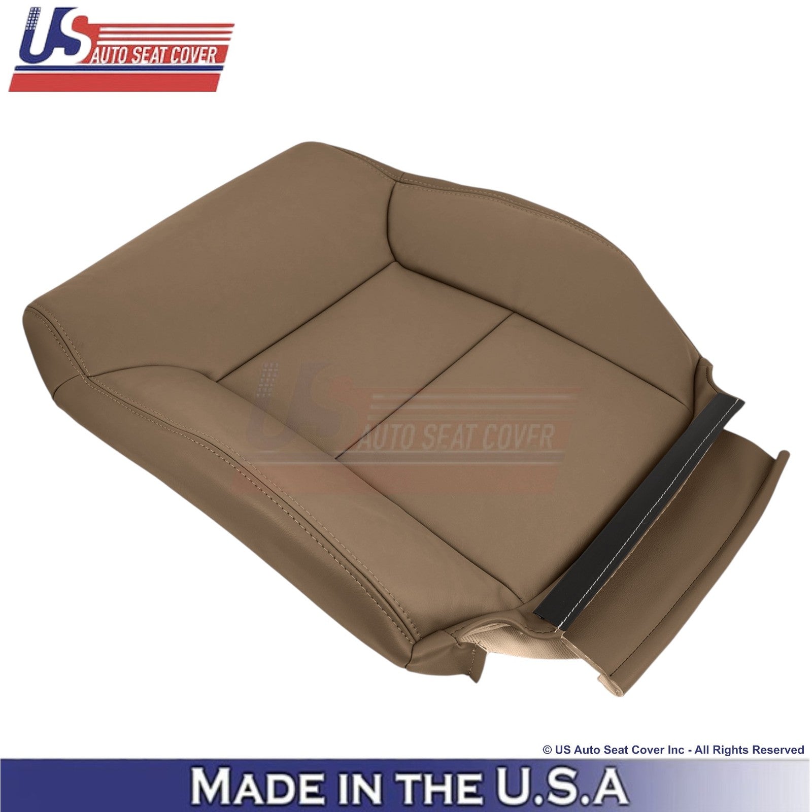 1998-2003 Fits Toyota Sienna Genuine Leather Passenger Top Seat Cover Dark Oak