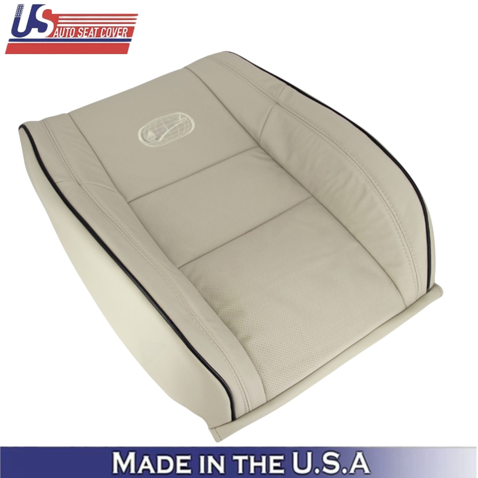 2011-2021 For Jeep Grand Cherokee Leatherette Front Seat Covers Light Frost