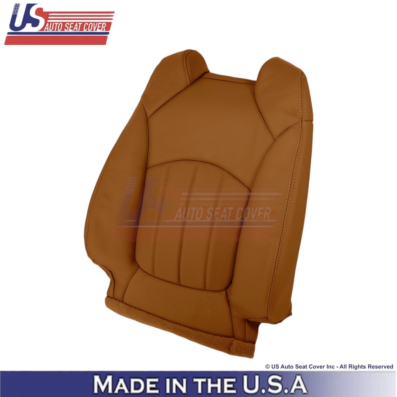 2013-2014 Fits Chevy Traverse Genuine Leather Perf. Front Seat Covers Mojave