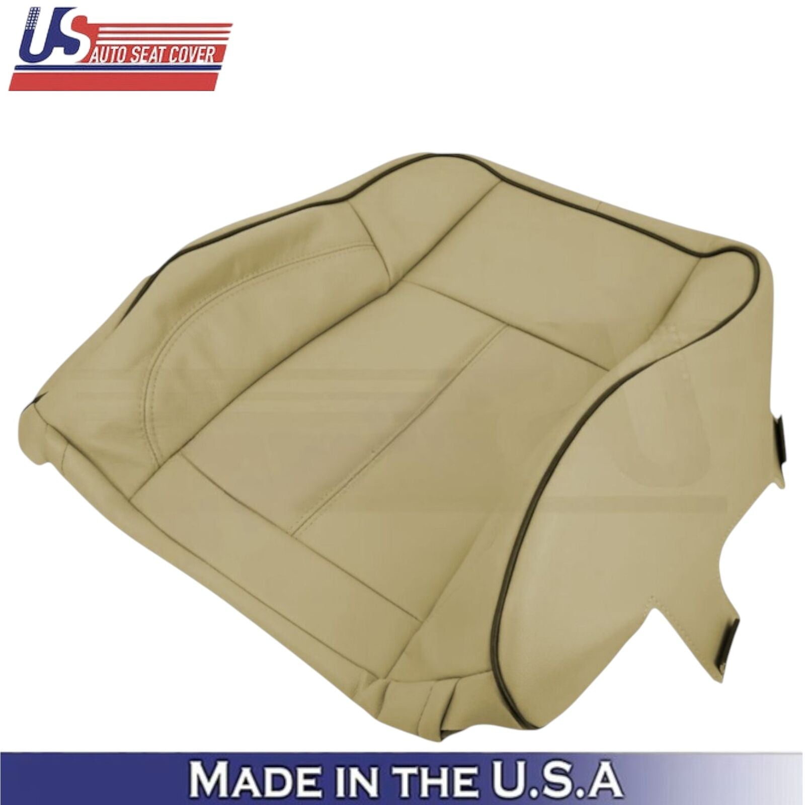 2006-2010 For Hummer H3 Leatherette Passenger Top Seat Cover Light Cashmere Tan