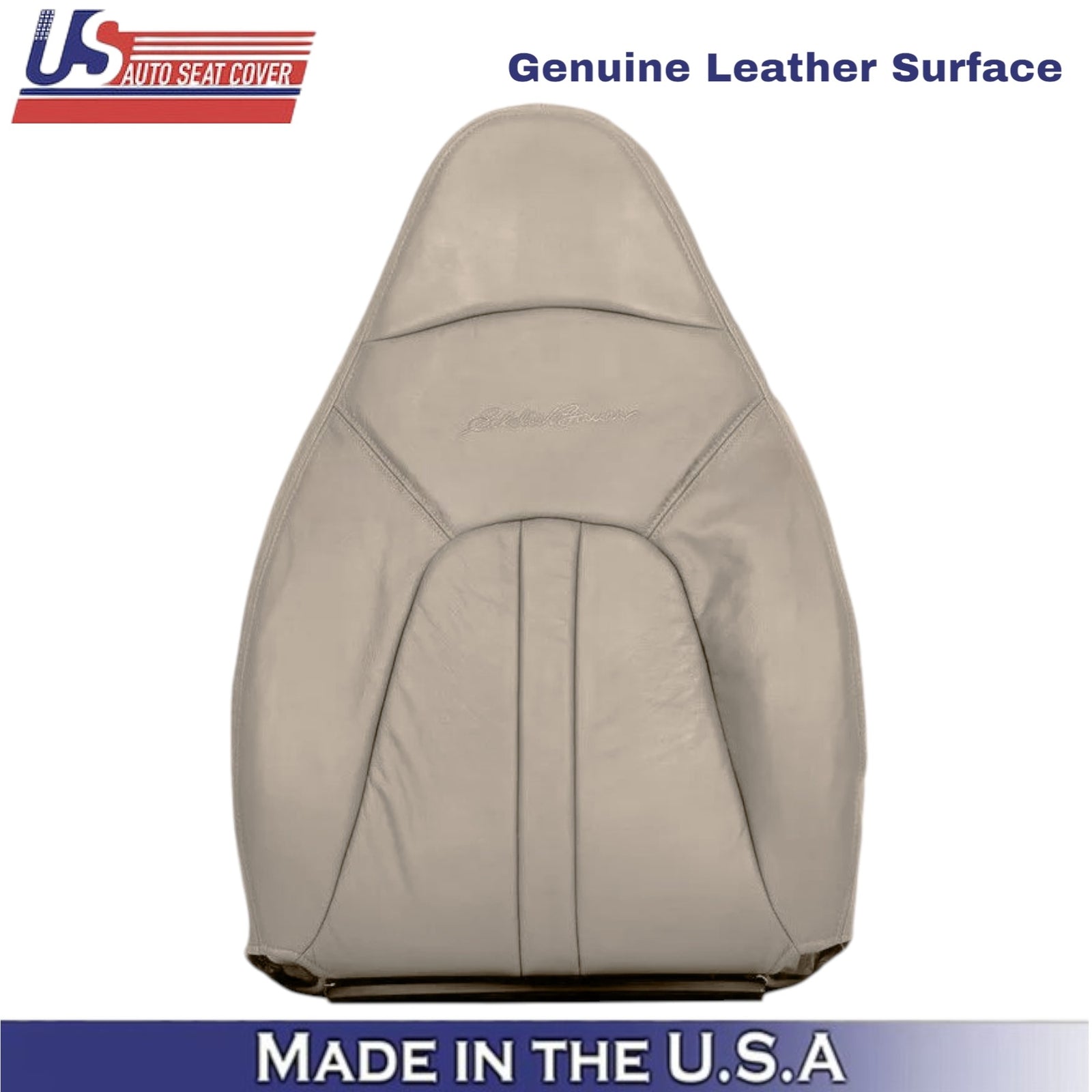 2000-2002 For Ford Expedition Eddie Bauer Leather Front Top Covers Med Parchment