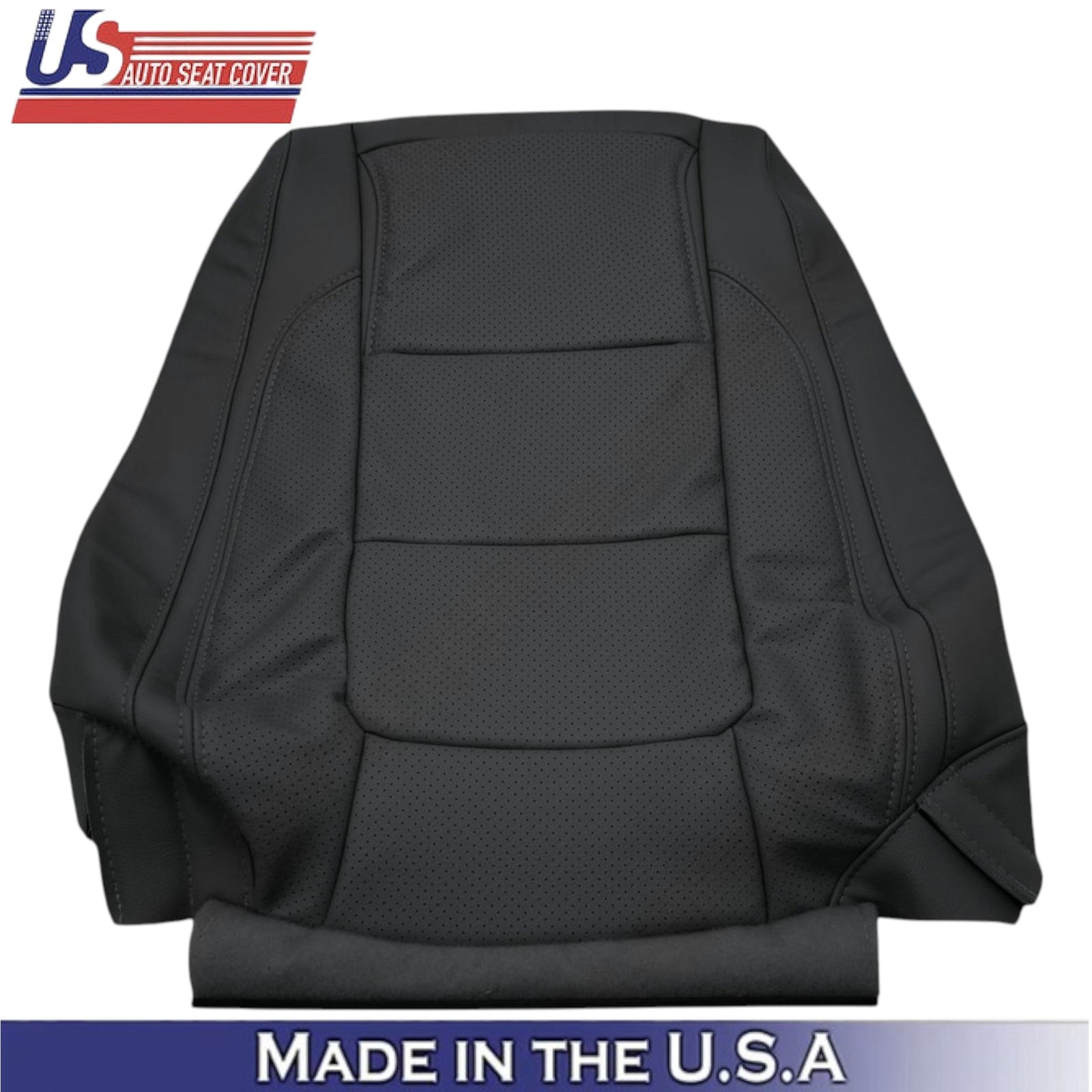 2011-2015 For Ford Explorer Limited Leatherette Front Top Covers Charcoal Black