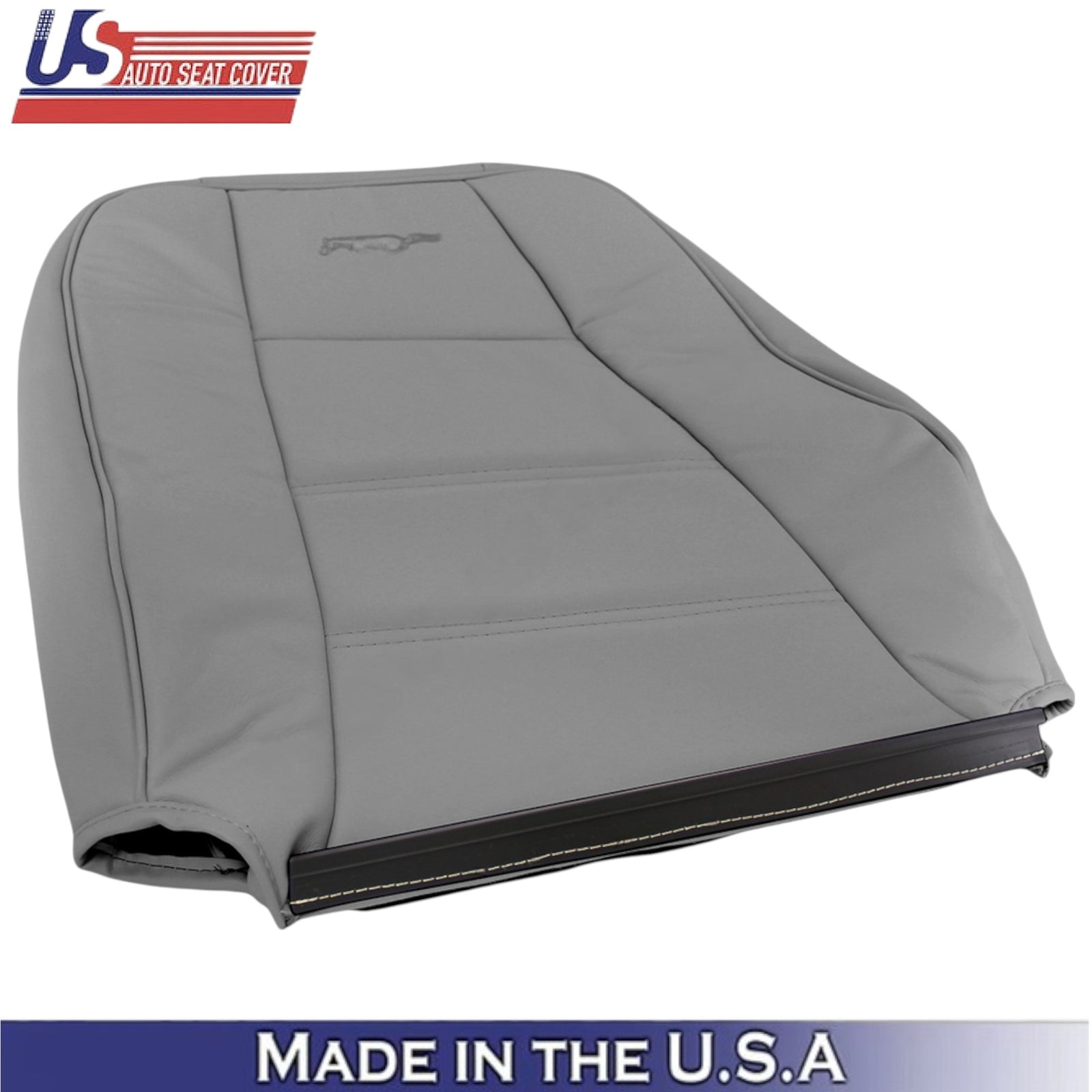 1999-2004 For Ford Mustang V6 Leatherette Front Top Seat Covers Medium Graphite