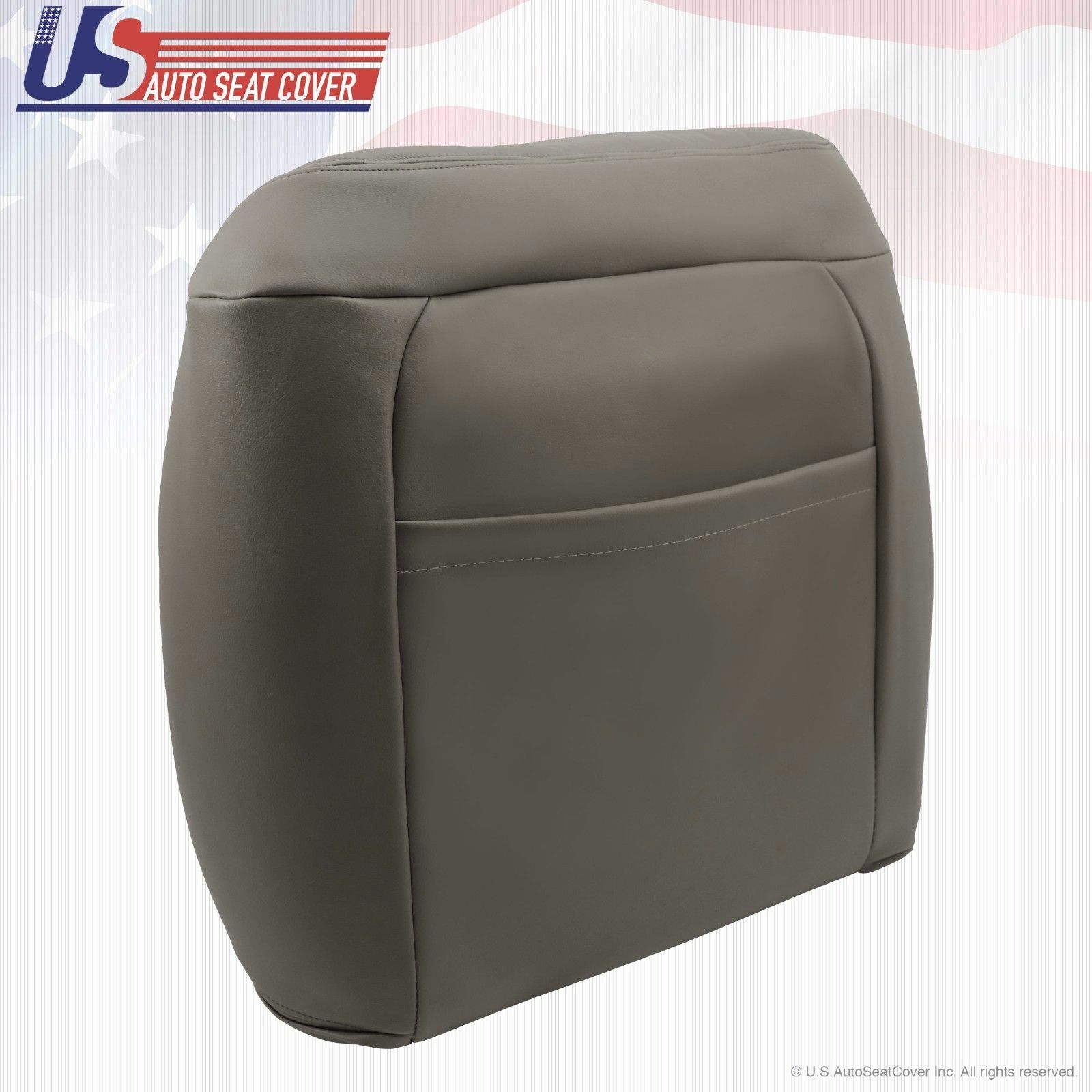 1995 -1999 Chevrolet C/K 1500 PASSENGER top Lean Back Leather Seat Cover Gray