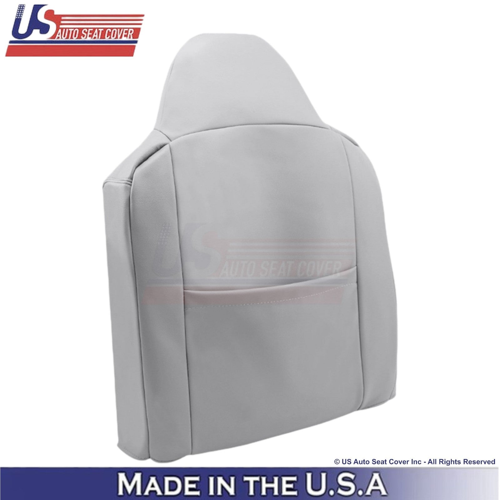 2002-2003 Fits Ford F250 F350 Lariat Leather Perf Front Top OEM Seat Covers Gray