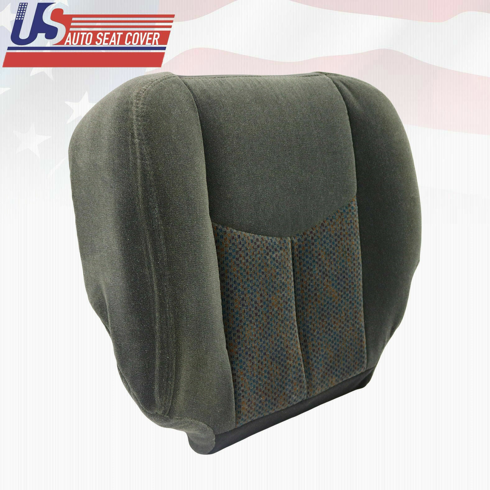 2003 2004 Chevy Silverado 2500 DRIVER Bottom CLOTH Cover & Foam Cushion DK GRAY