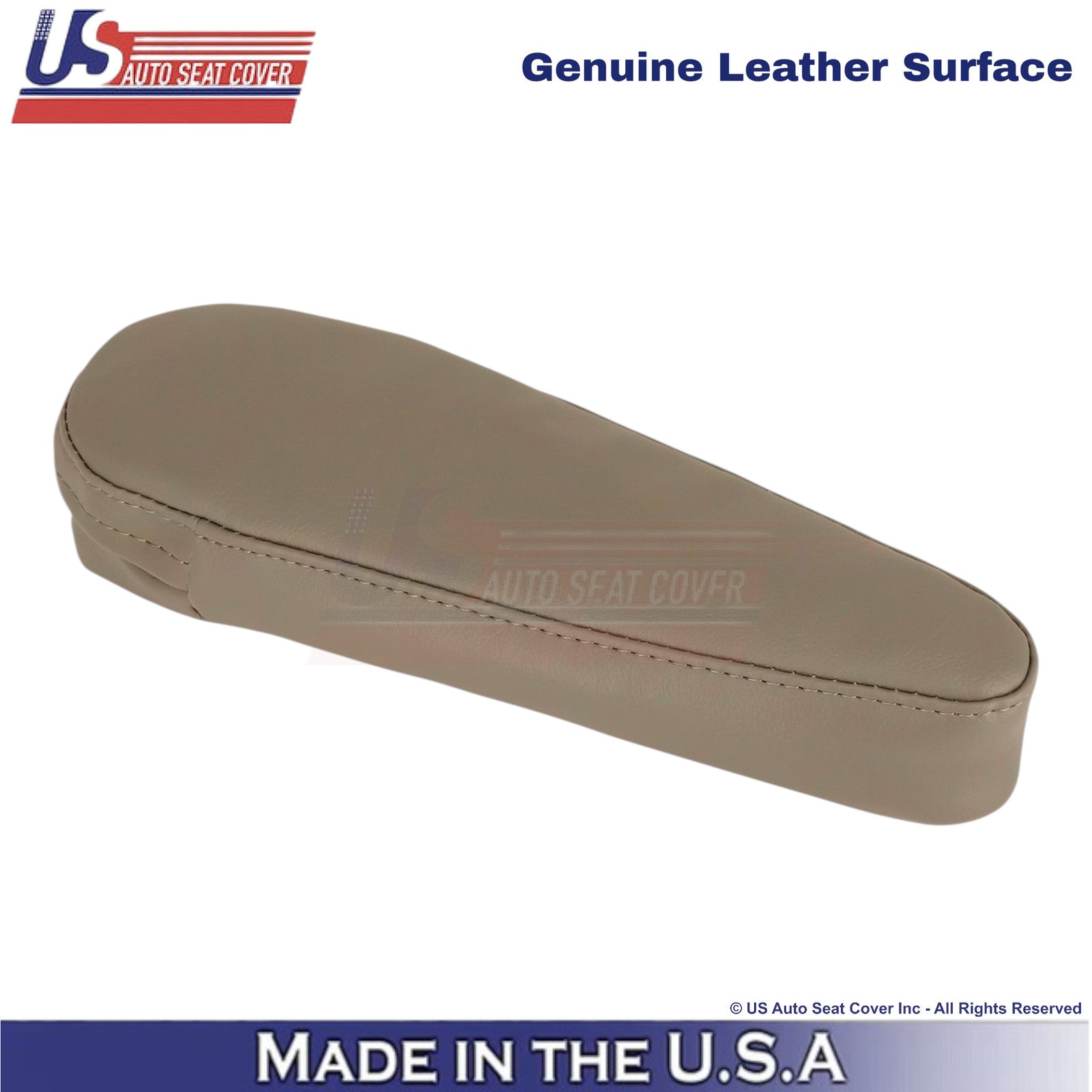2001-2007 Fits Toyota Sequoia Genuine Leather Passenger Armrest Cover Oak Tan