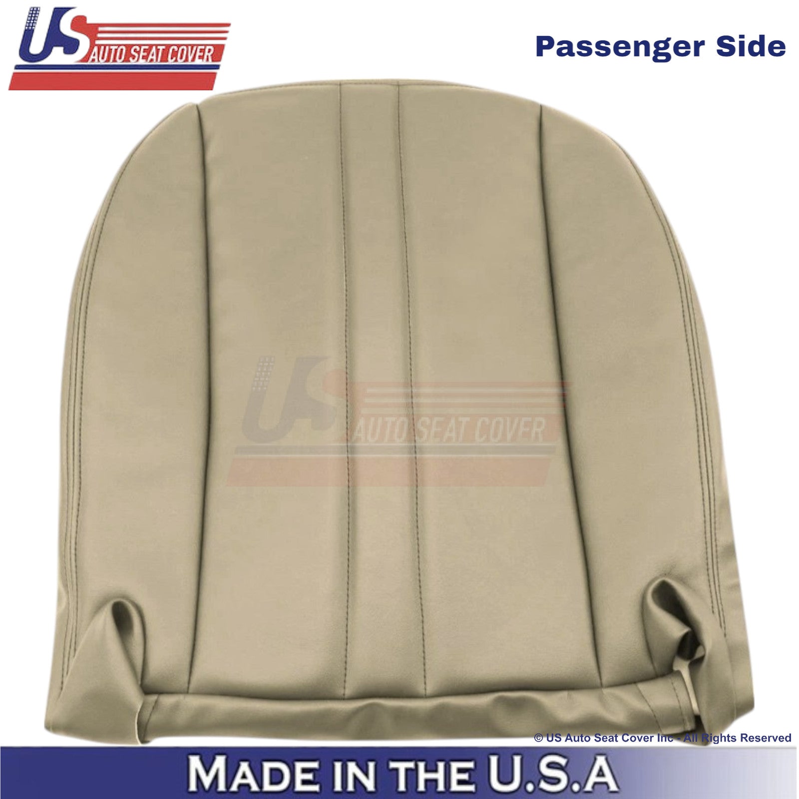 1996-2025 Fits Chevrolet Express Passenger Bottom Leatherette Seat Cover Neutral