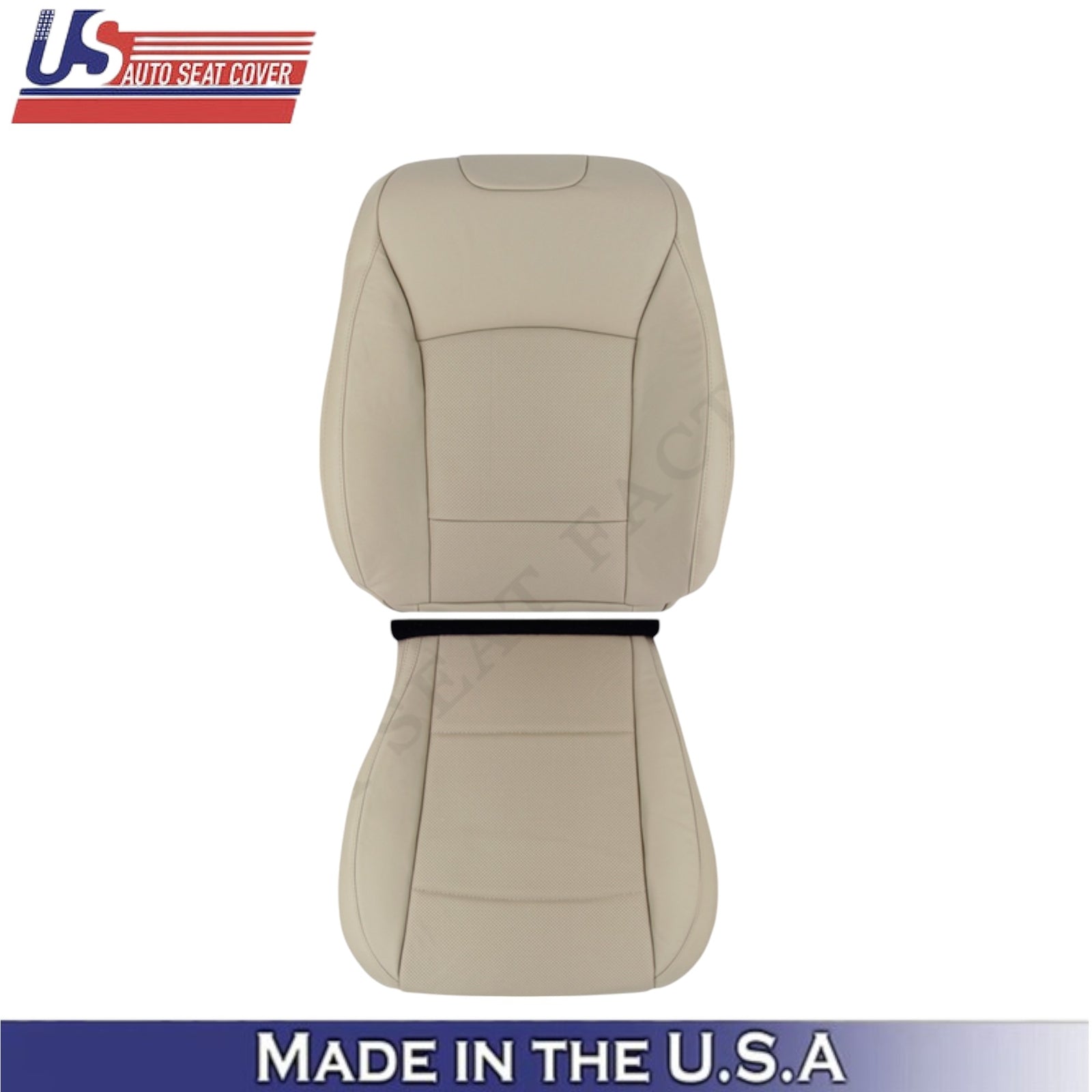 2015-2017 For Subaru Outback Leatherette Driver Side Seat Covers Warm Ivory