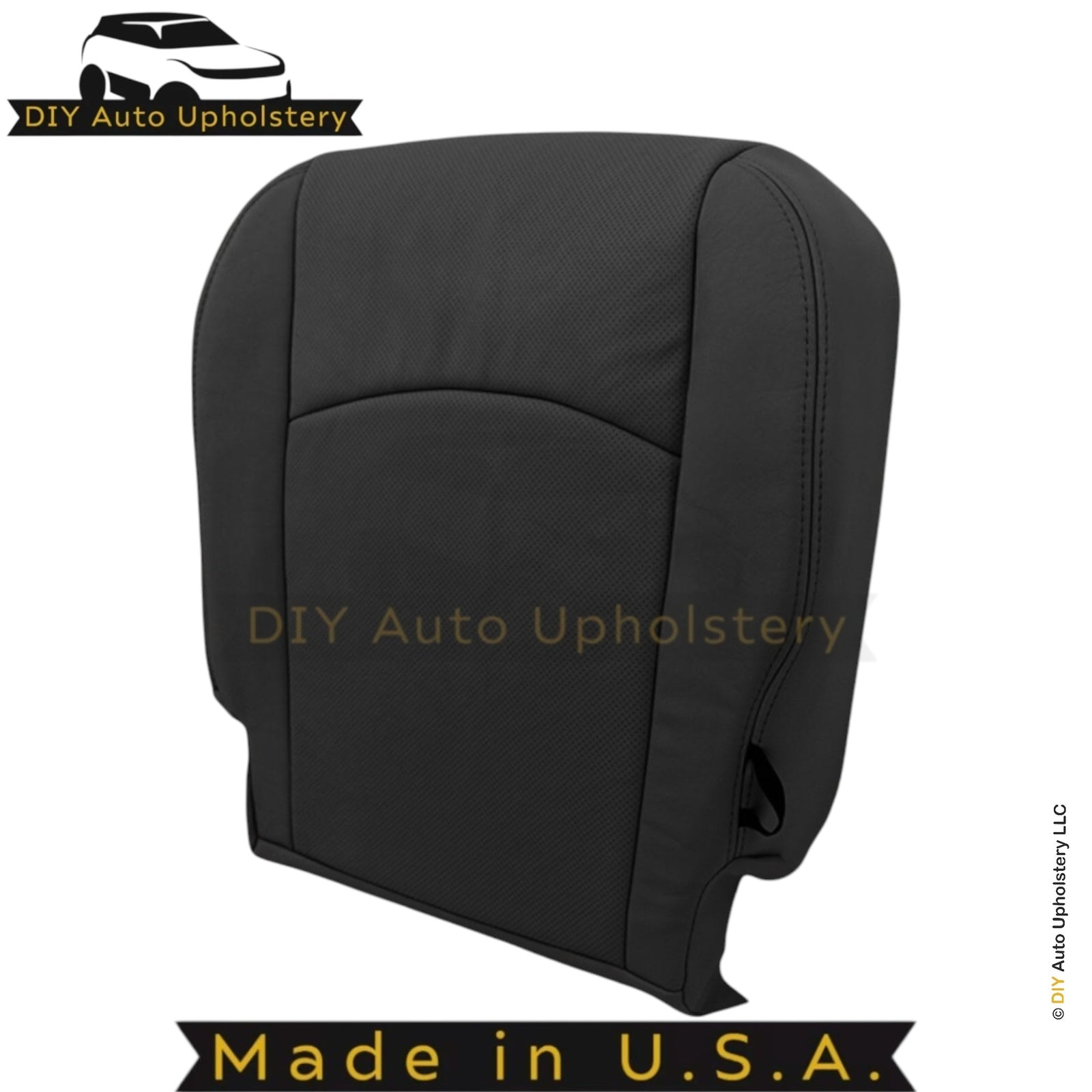2013-2018 For Dodge Ram 2500 Laramie Genuine Leather Front Seat Covers Black