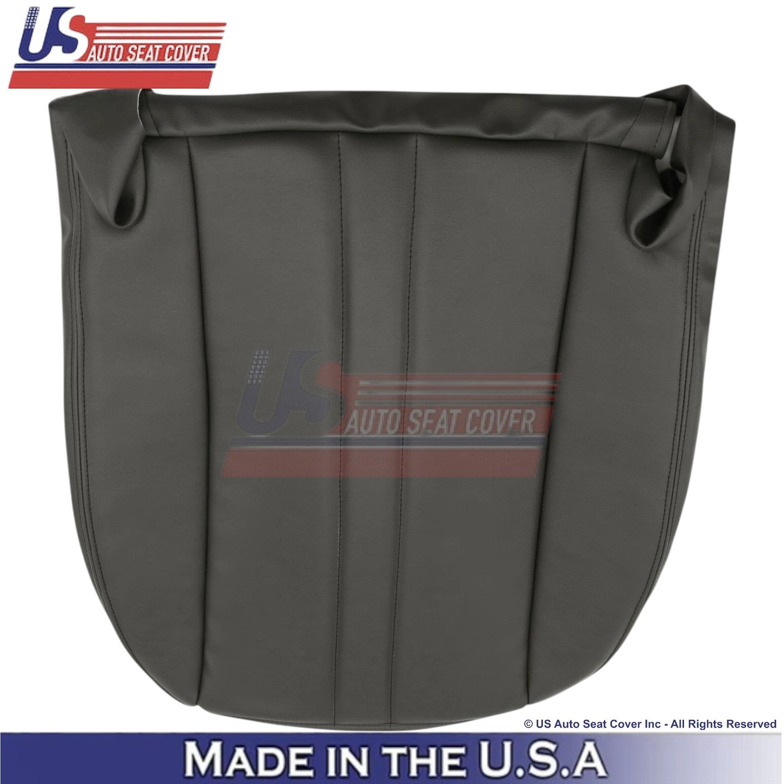 2003-2009 Fits GMC Topkick Passenger Bottom Leatherette Seat Cover Dark Pewter