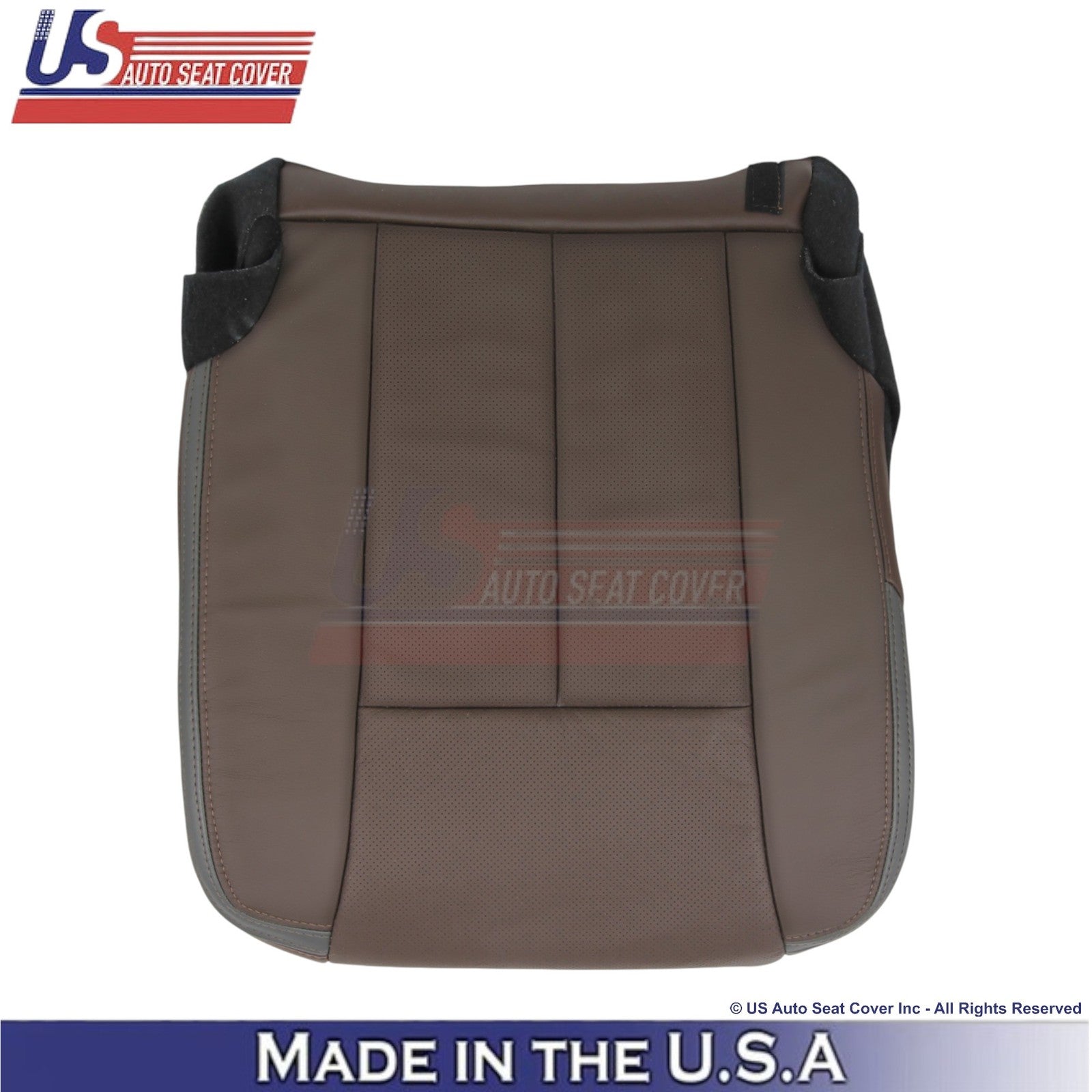2015-2017 Fits Ford Expedition Platinum Genuine Leather Front Covers Mesa Brown