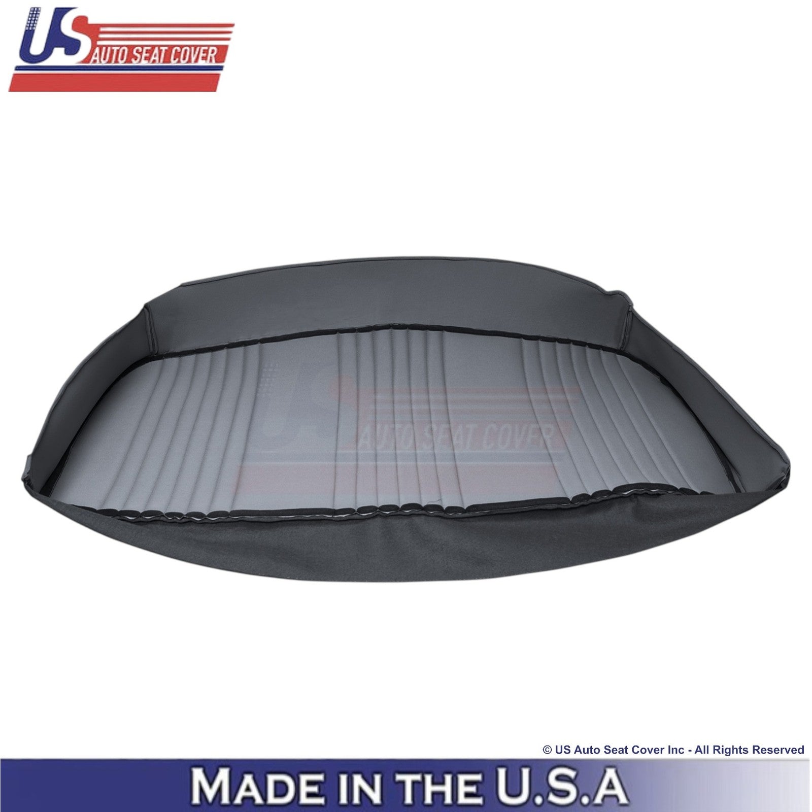 1987-1997 For Ford F150 Leatherette Bench Bottom Replacement Cover Dark Charcoal