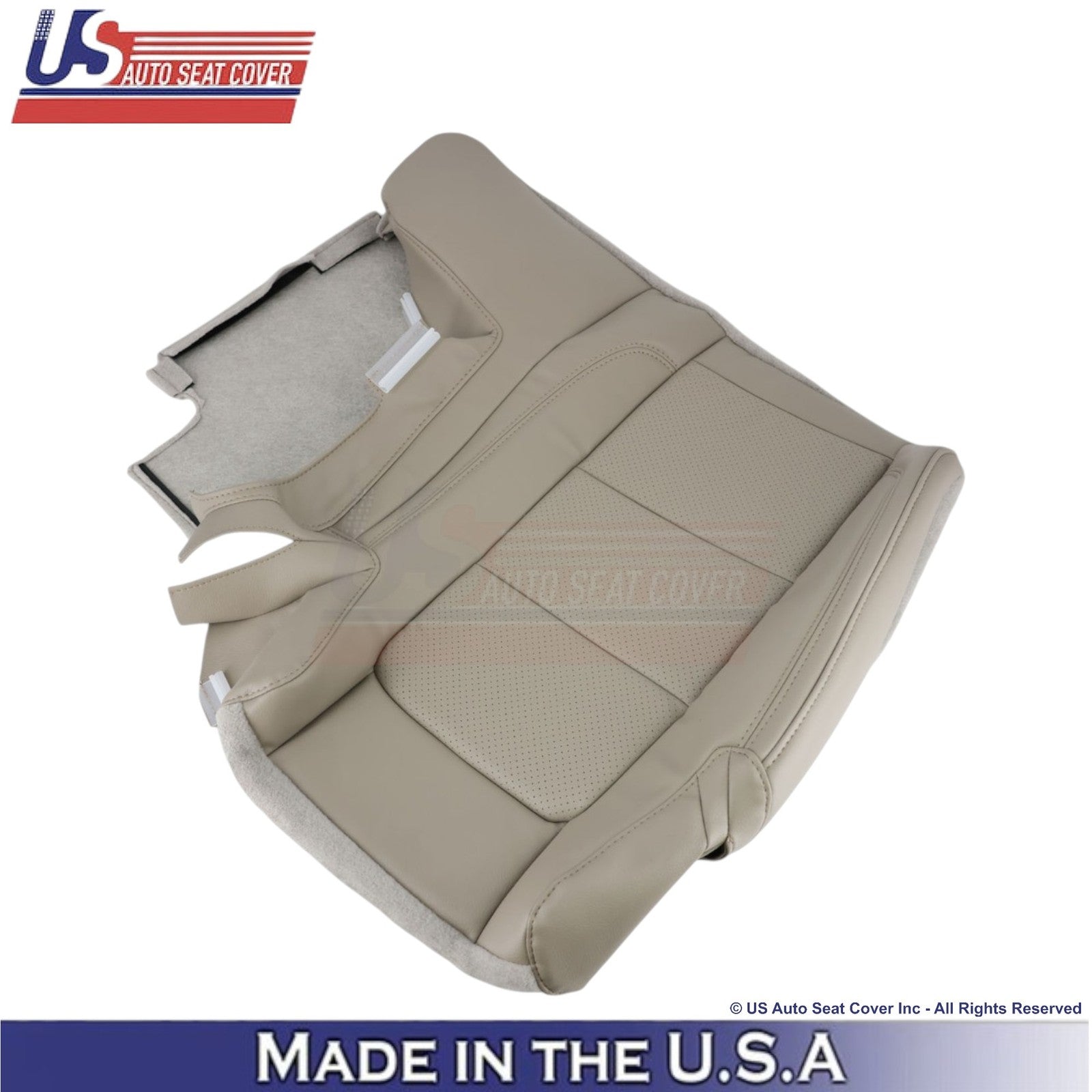 2011-2015 For Ford Explorer 2nd Row Driver Side Leather Seat Covers Light Stone