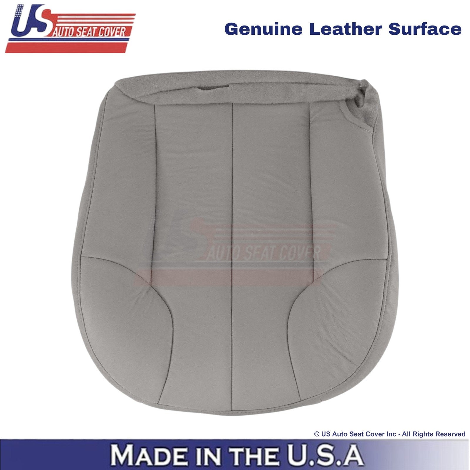 1999-2001 For Jeep Grand Cherokee Genuine Leather Driver Bottom Seat Cover Taupe