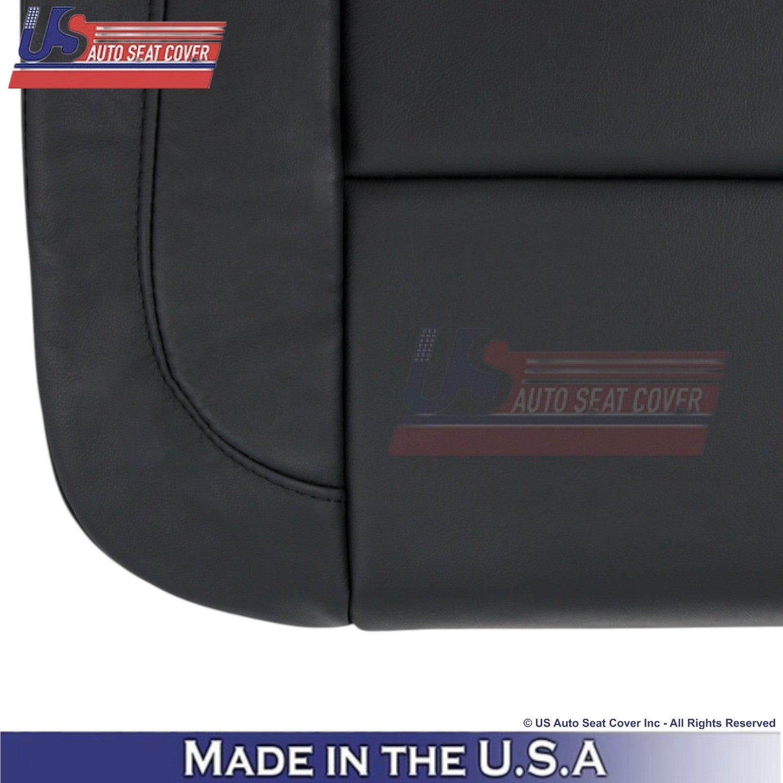 2015-2020 Fits Chevy Tahoe Genuine Leather Passenger Bottom Seat Cover Jet Black