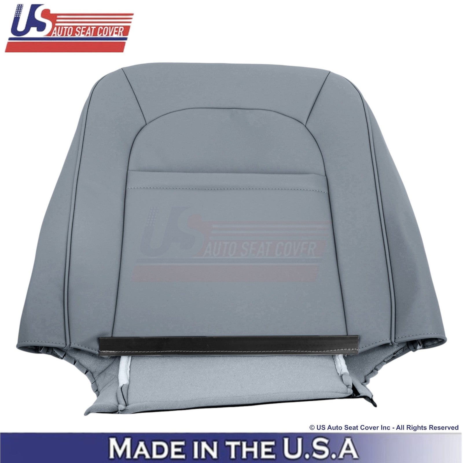 1998-2002 For Ford Crown Victoria Leatherette Front Replacement Seat Covers Gray