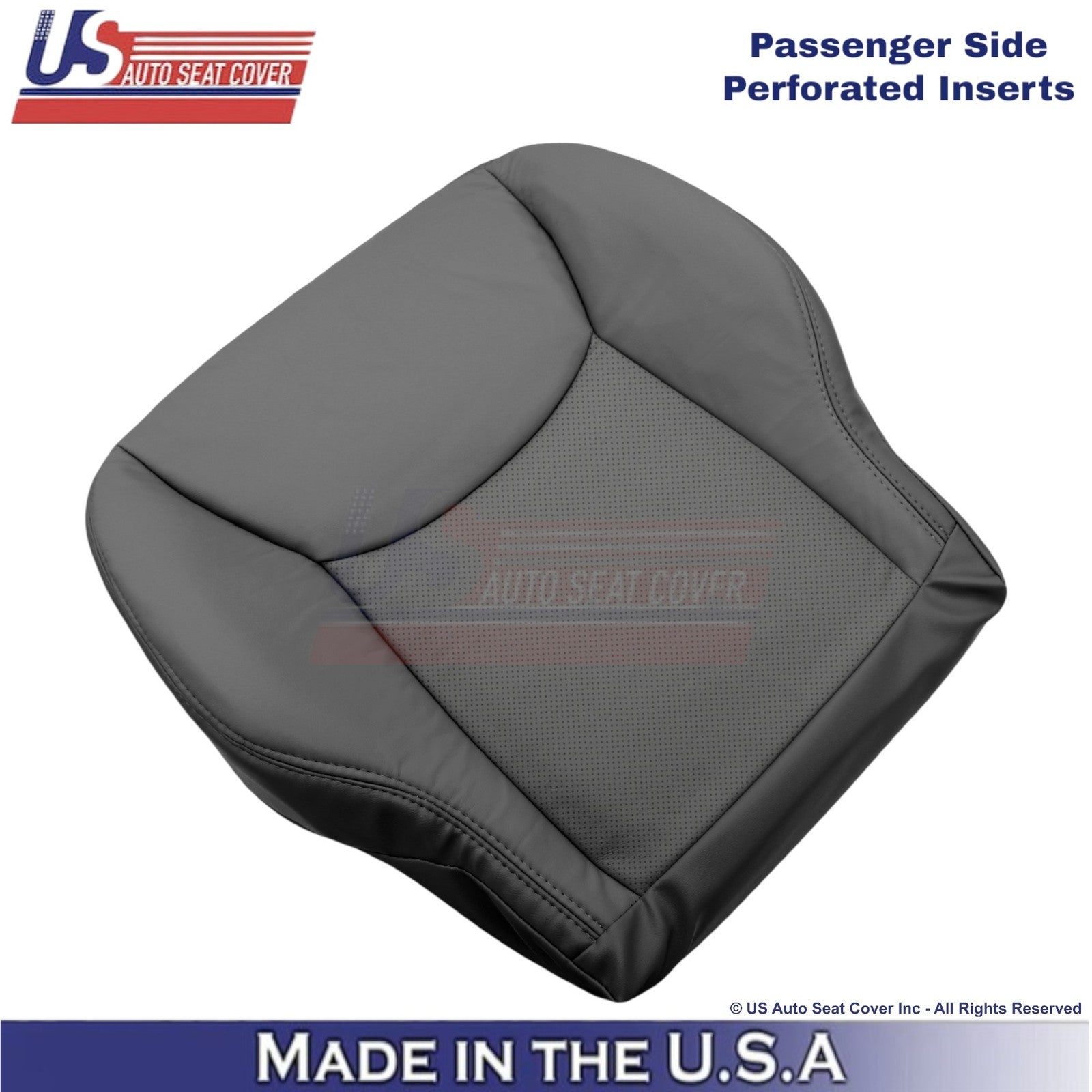 2000-06 For Mercedes-Benz S Leatherette Half Prf Passenger Bottom Cover Charcoal