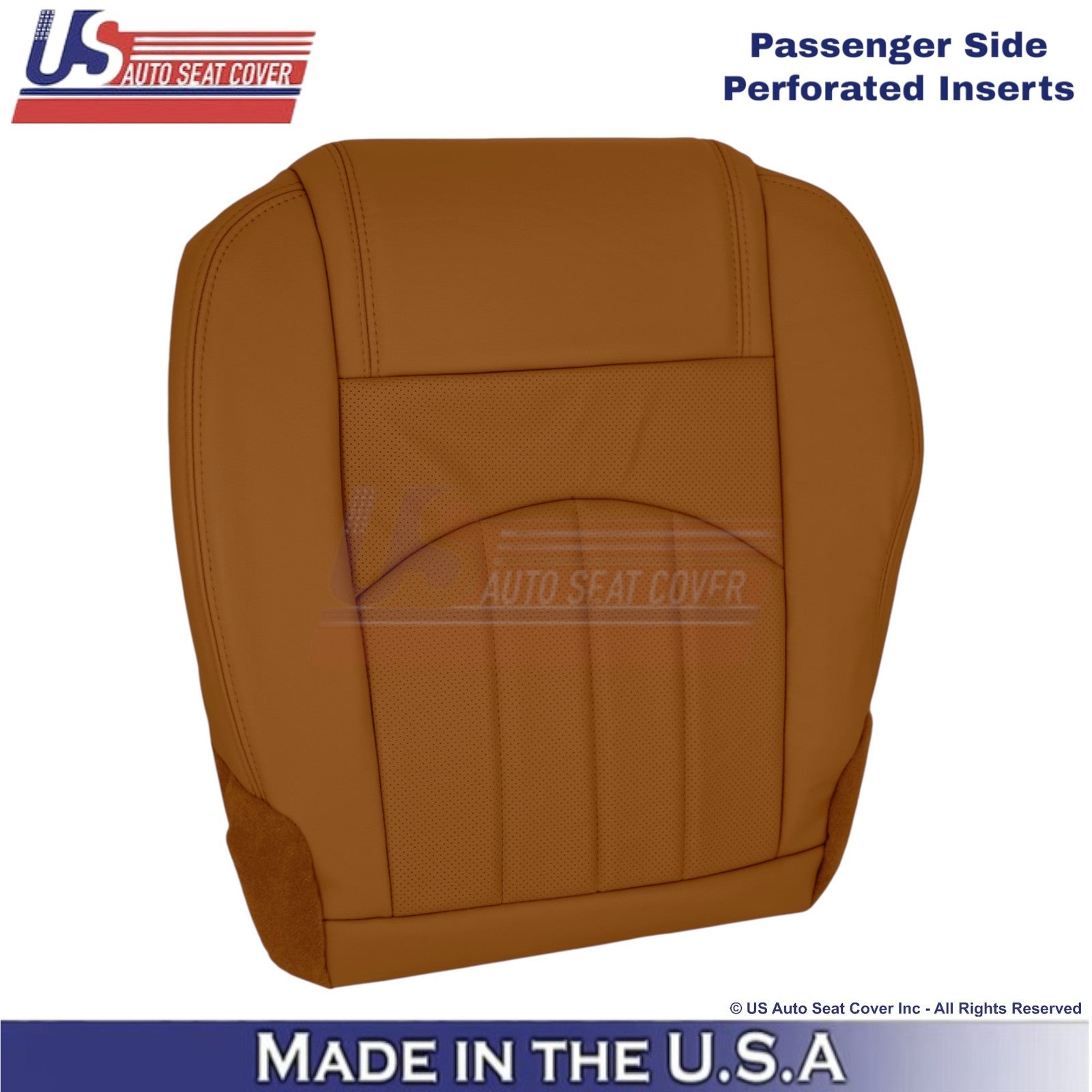 2013-2014 Fits Chevy Traverse Leatherette Perforated Front Seat Covers Mojave