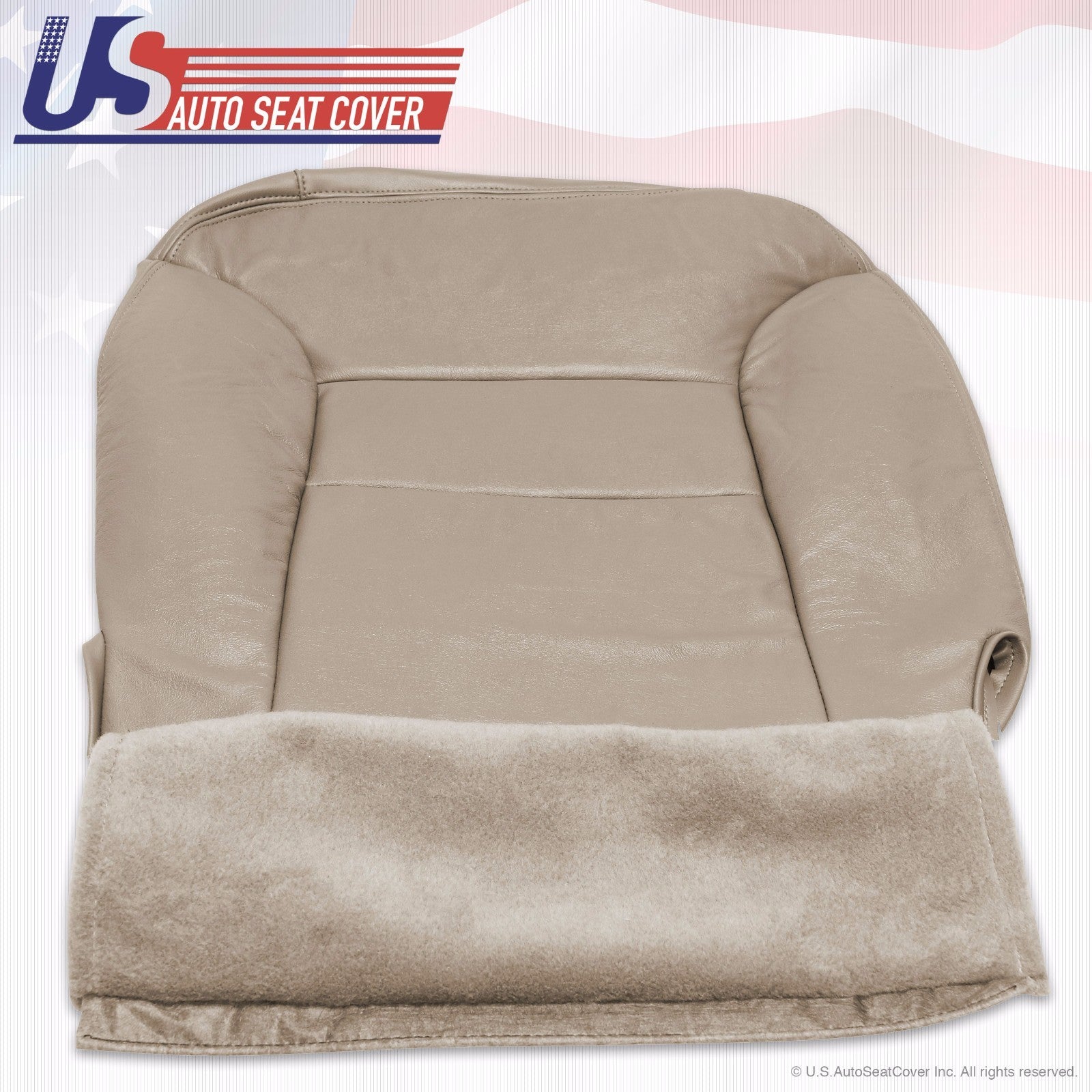1995 to 1999 Chevy Tahoe Suburban Driver Side Vinyl Bottom Seat Cover "Tan"