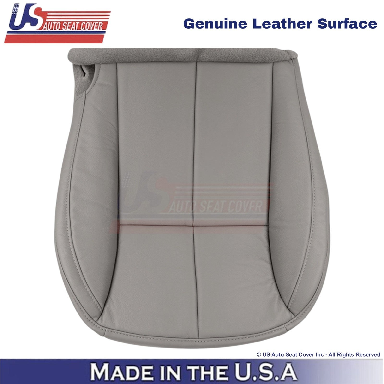 2001-2004 For Jeep Grand Cherokee Genuine Leather Front Seat Covers Taupe Gray