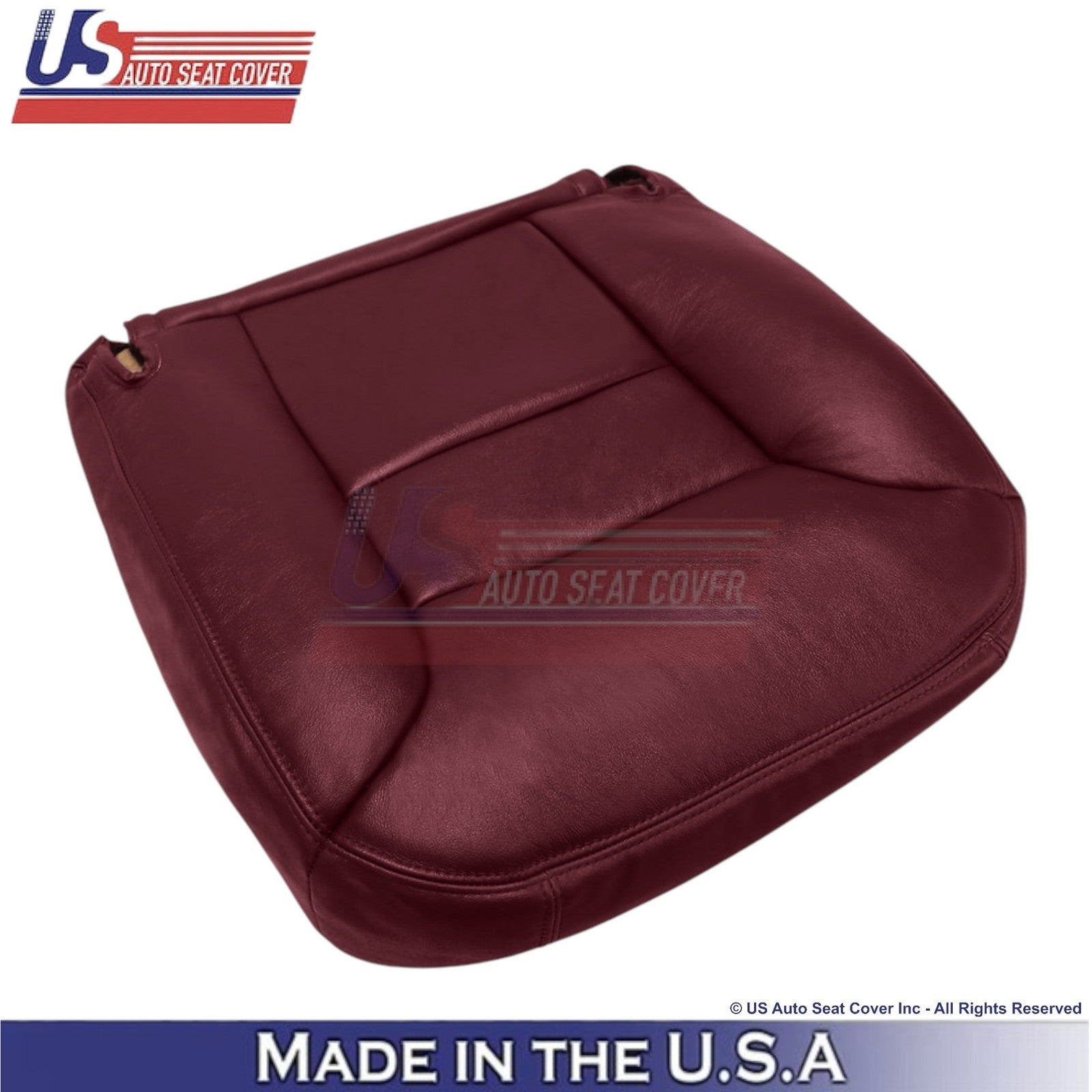 1995-1999 For Chevy Suburban Leatherette Passenger Side Seat Covers Ruby Red