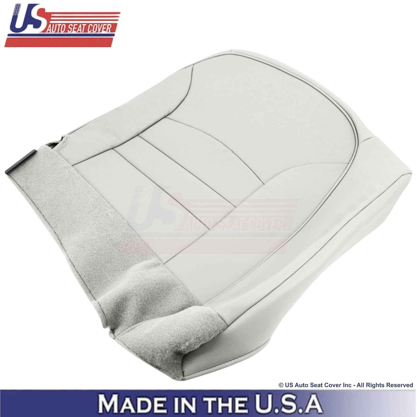 1998-2002 For Ford Crown Victoria Genuine Leather Passenger Side Covers White