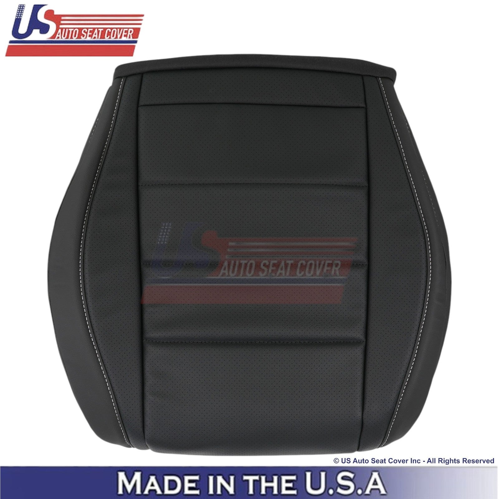 2020-2025 Mercedes-Benz GLE350 GLE450 Leatherette Passenger Seat Cover Black