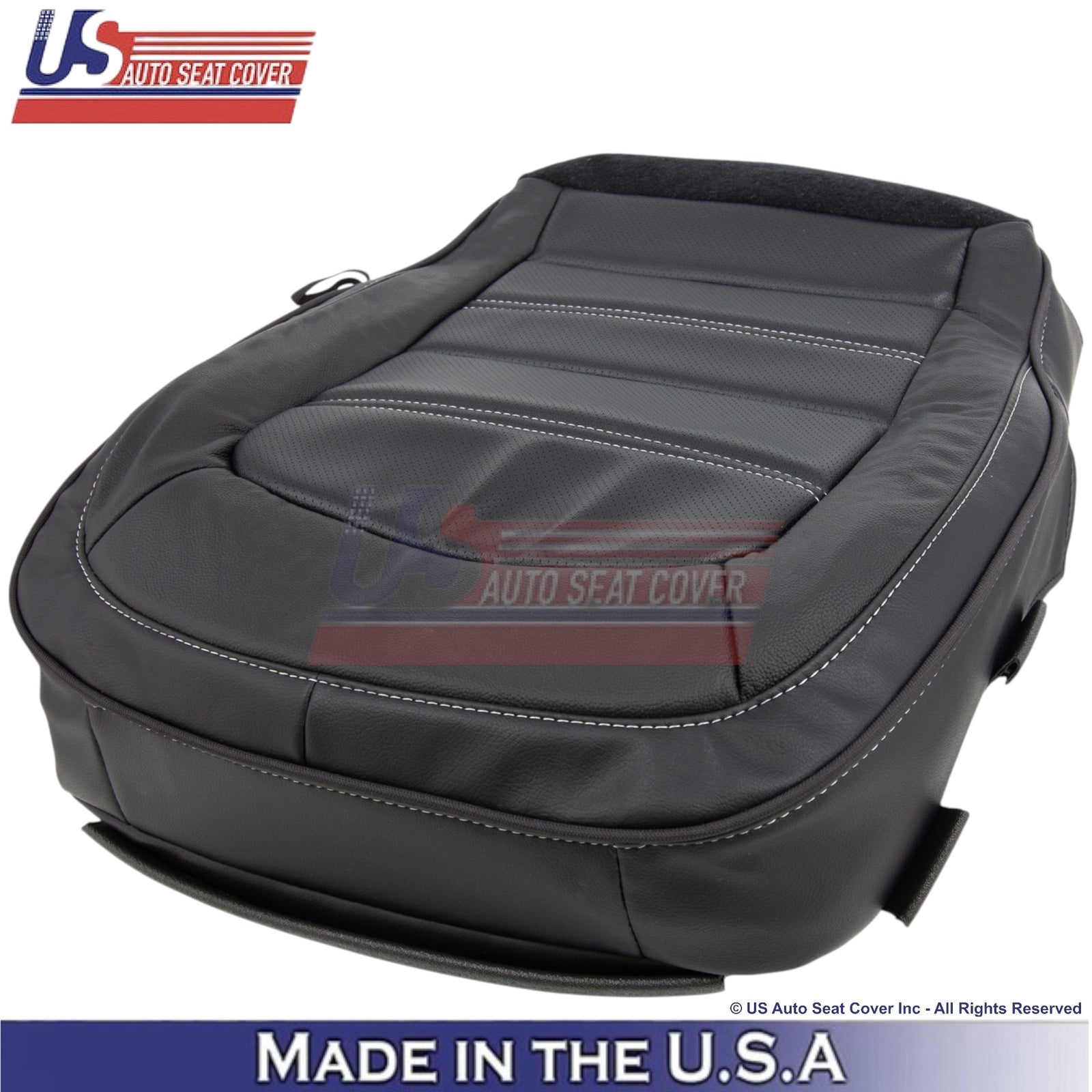 2015-2022 For GMC Canyon Denali Leatherette Bottom Replacement Covers Jet Black