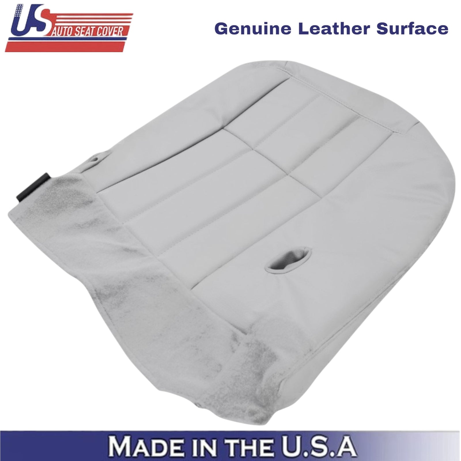 2003-2005 For Mercury Grand Marquis Genuine Leather Front Seat Covers Lt. Flint