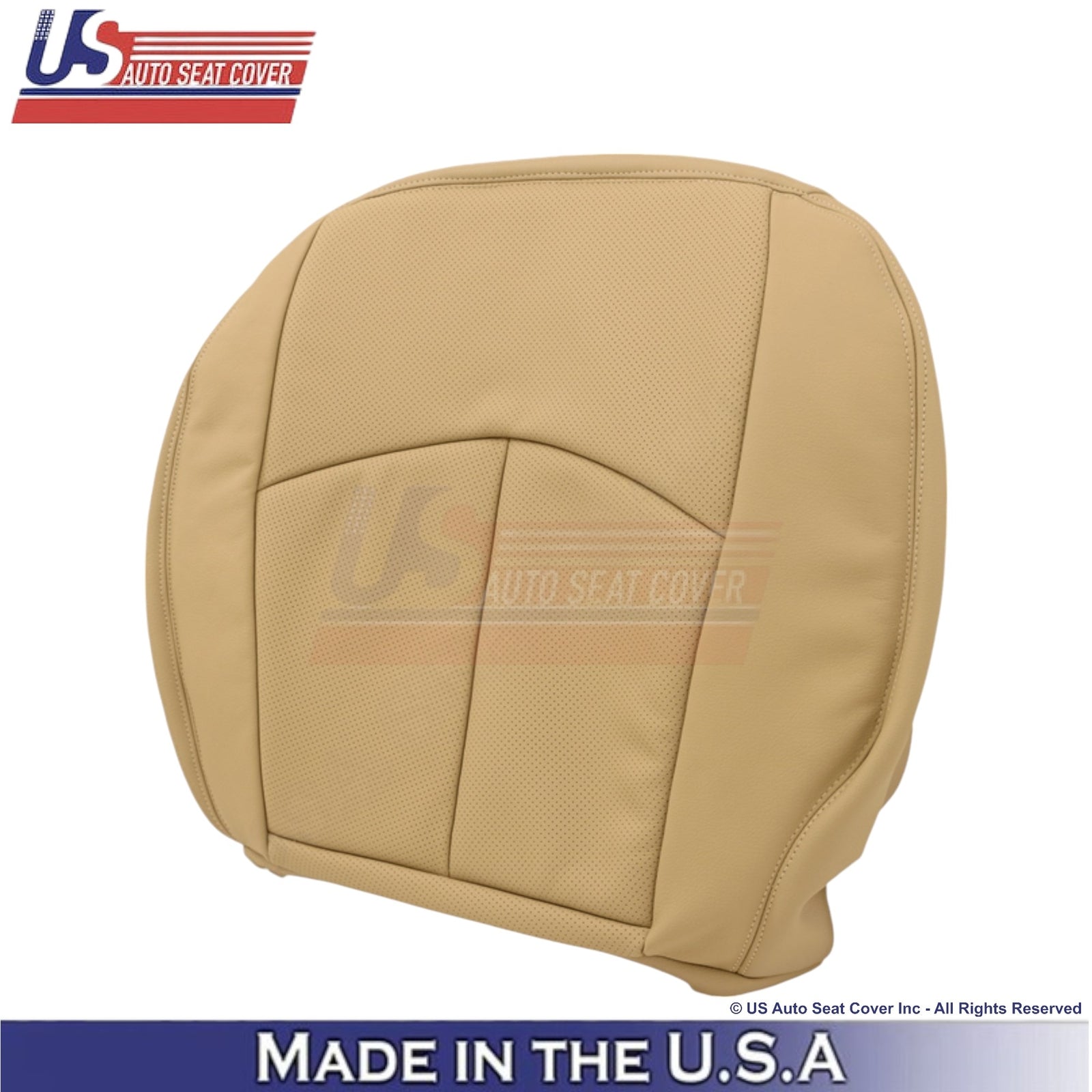 2002-2009 For Mercedes-Benz E-Class Leather Passenger Bottom Seat Cover Tan