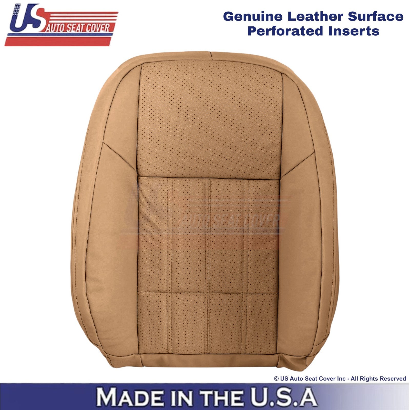 2016-2018 Fits Lexus ES 350 Genuine Leather Driver Top Replacement Cover Flaxen