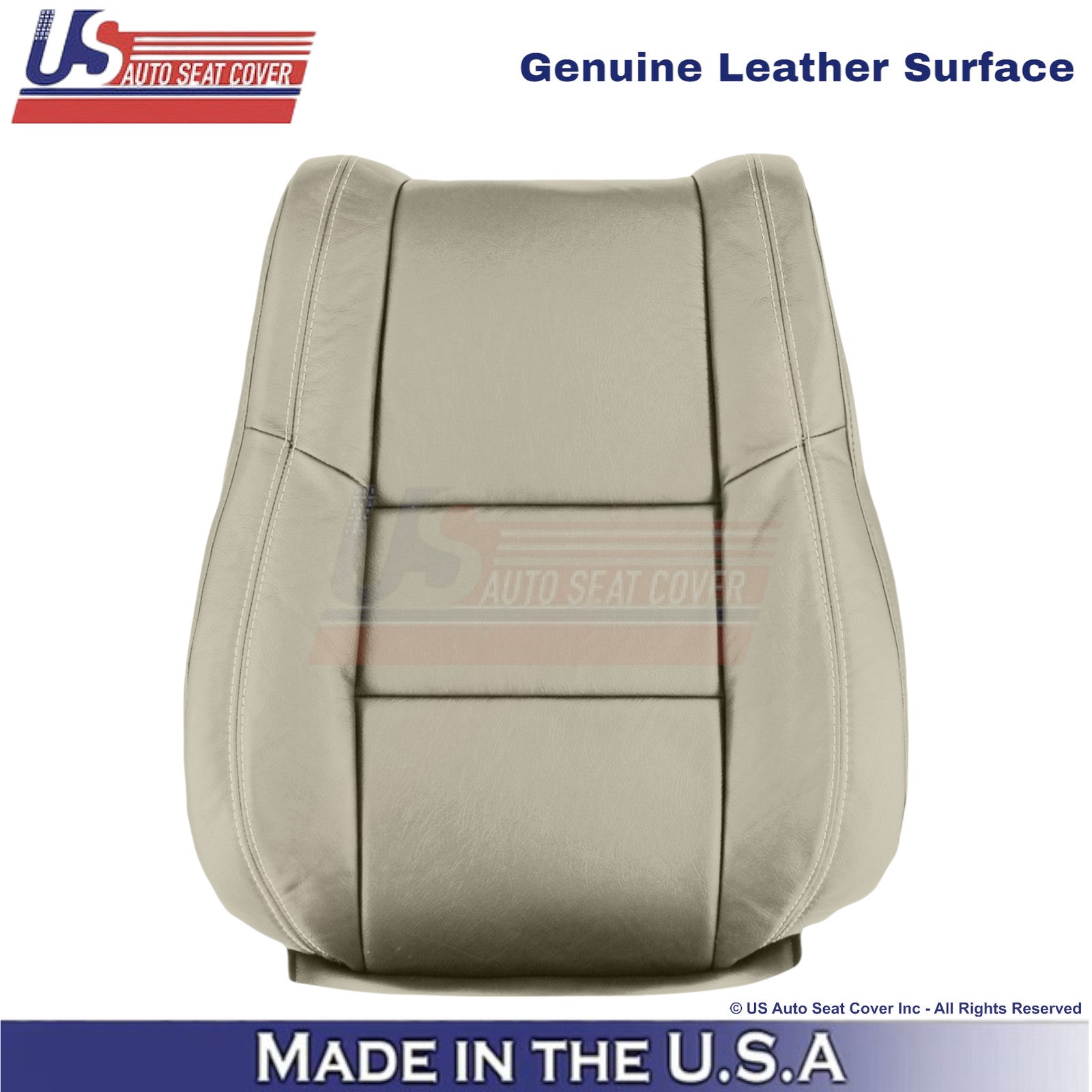 2011-2022 For Dodge Durango Genuine Leather Front Seat Covers Light Frost Beige