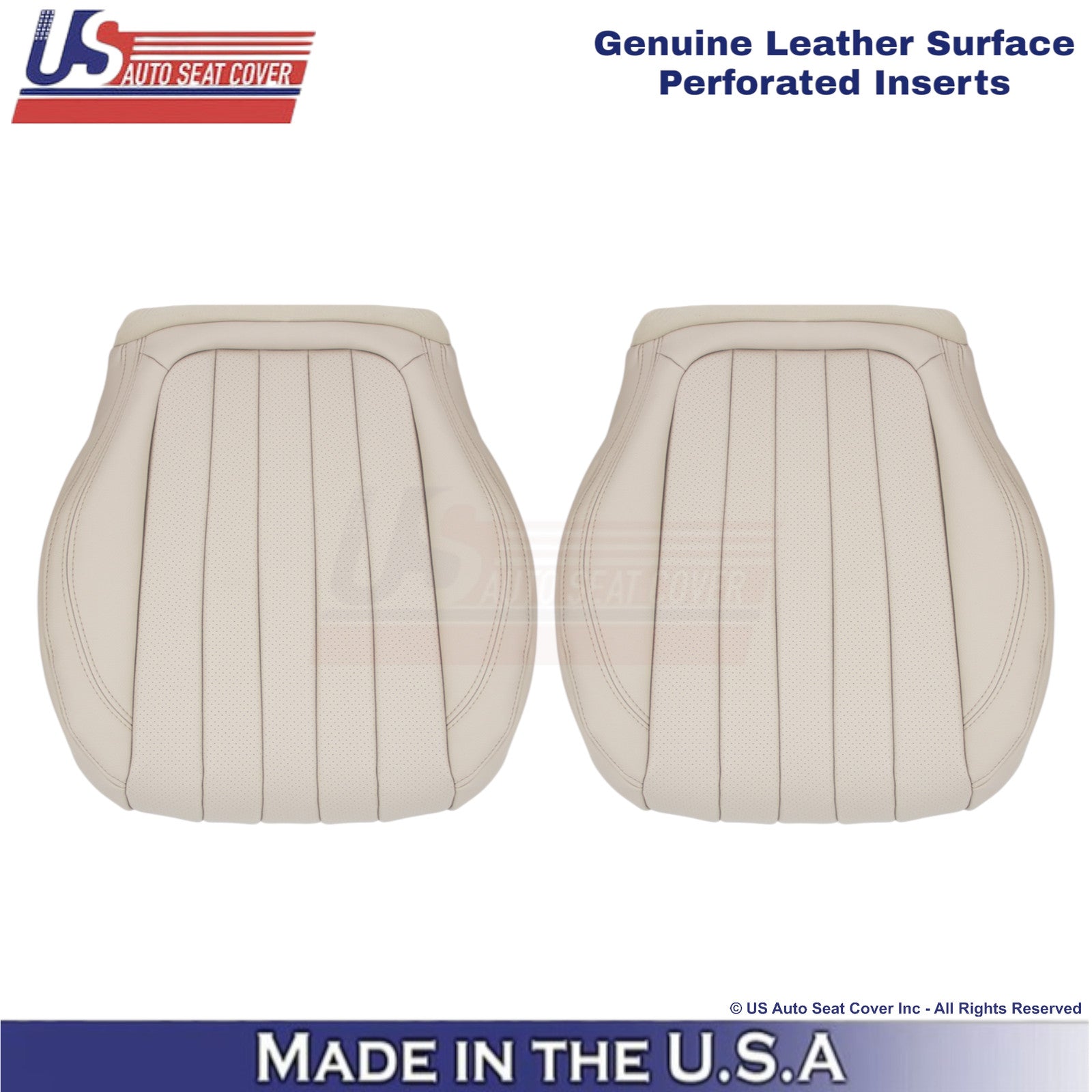 2017-2023 For Mercedes Benz E-Class Genuine Leather Bottom Seat Covers Macchiato
