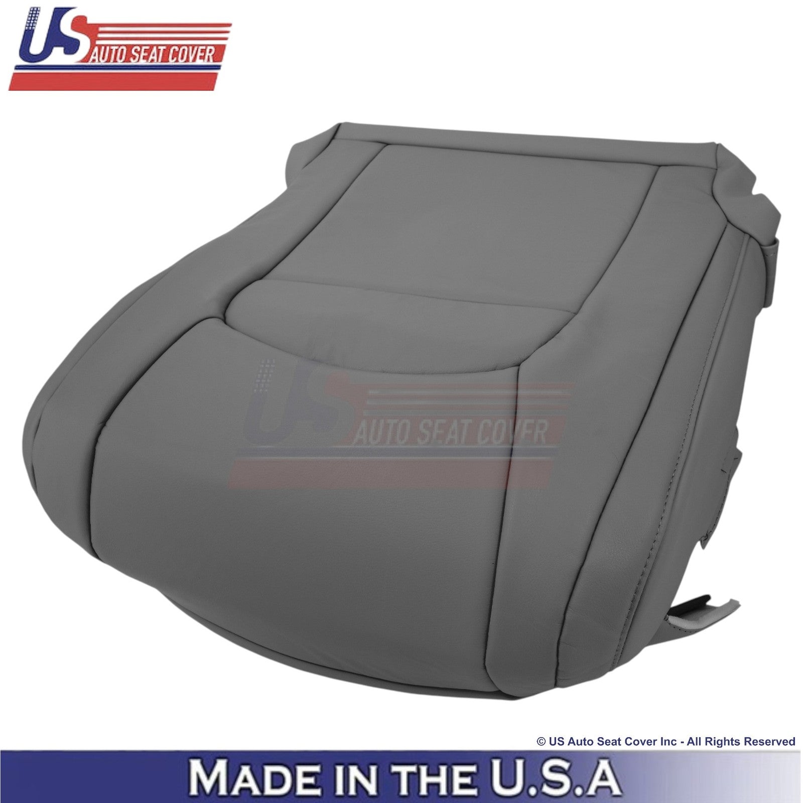 2008-2021 For Toyota Land Cruiser Leatherette Driver Bottom Seat Cover Dark Gray