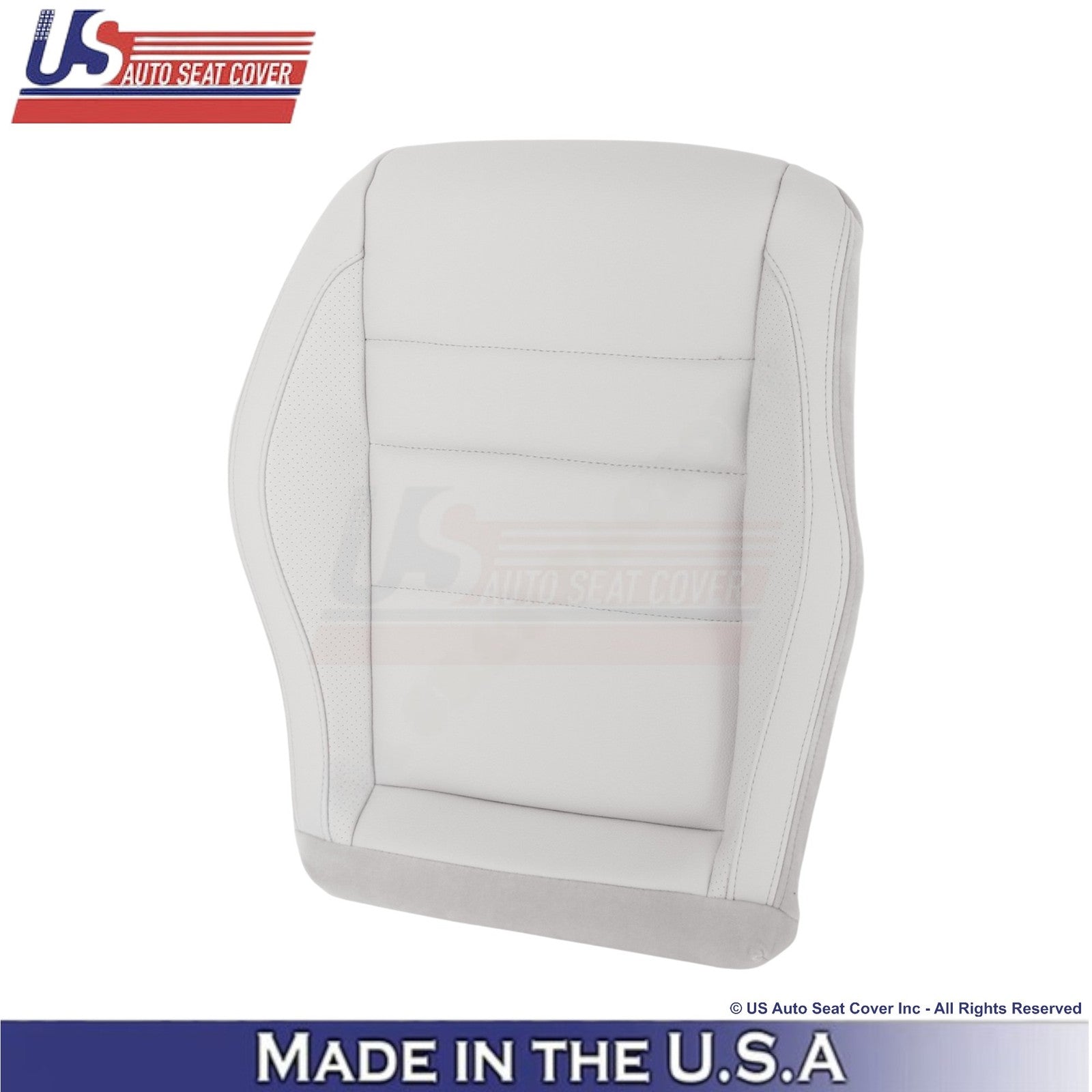 2010-2017 For Mercedes Benz E350 Coupe Leatherette Perf Front Bottom Covers Gray