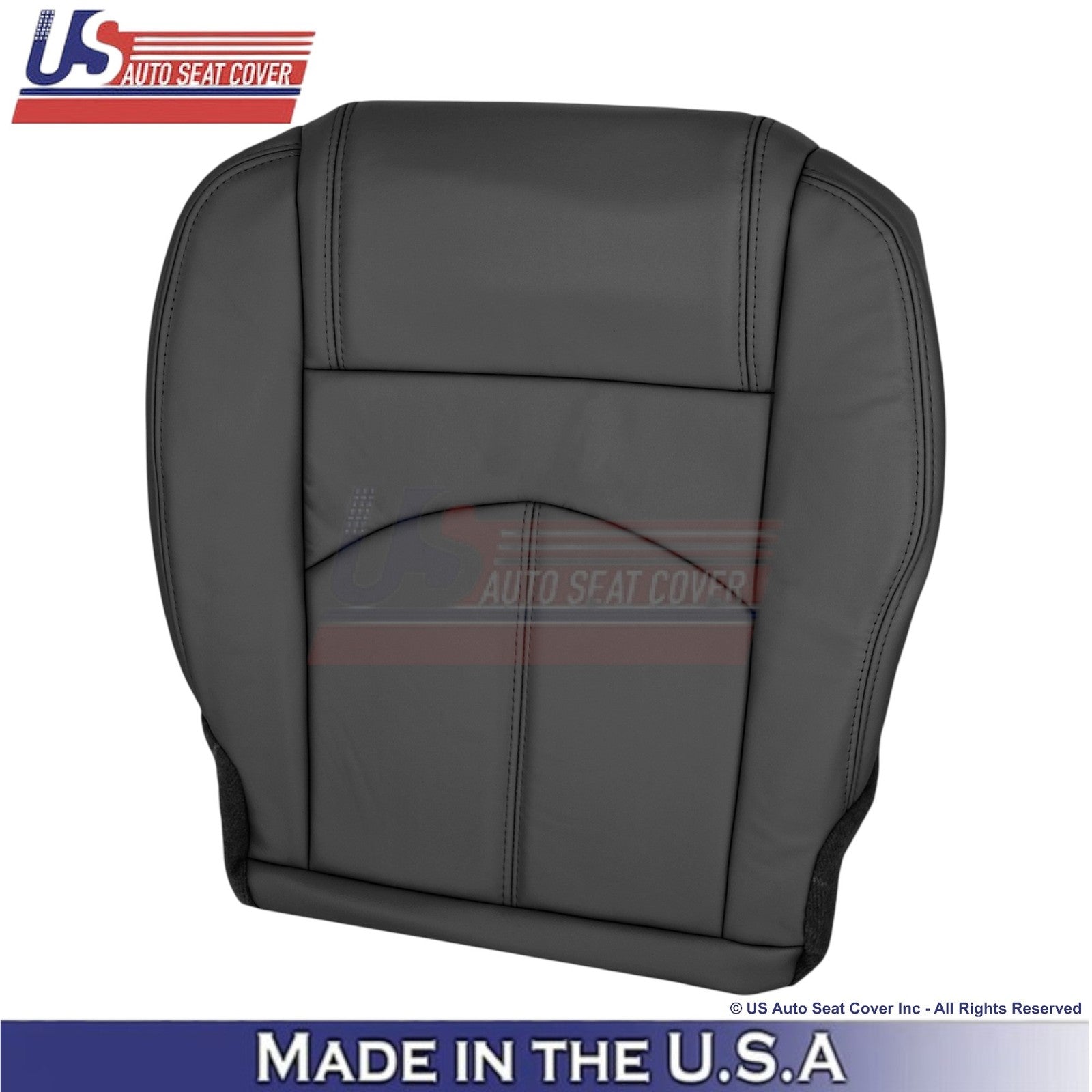 2013-2016 Fits GMC Acadia Leatherette Driver Side Replacement Seat Covers Ebony