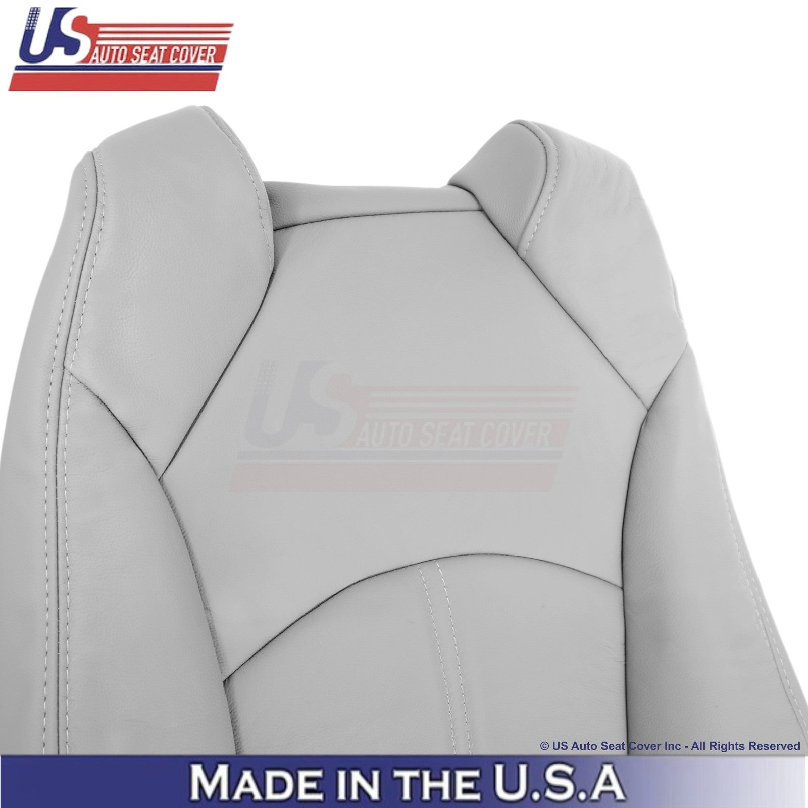 2013-2017 Fits Chevy Traverse Genuine Leather Front Top Covers Light Titanium