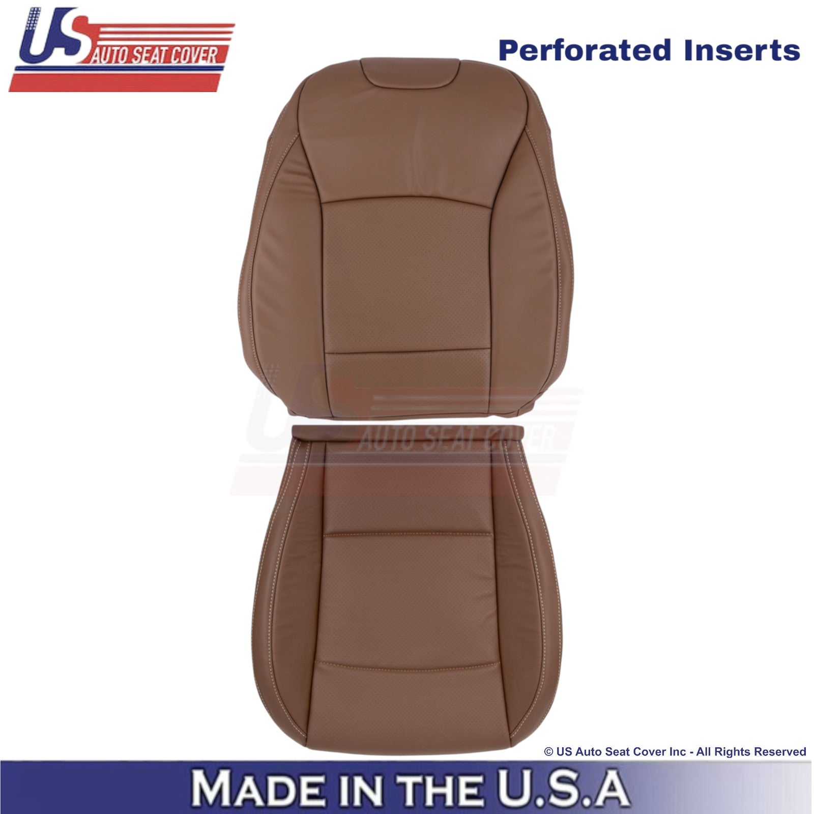 2015-2017 For Subaru Outback Leatherette Driver Side Replacement Covers Brown