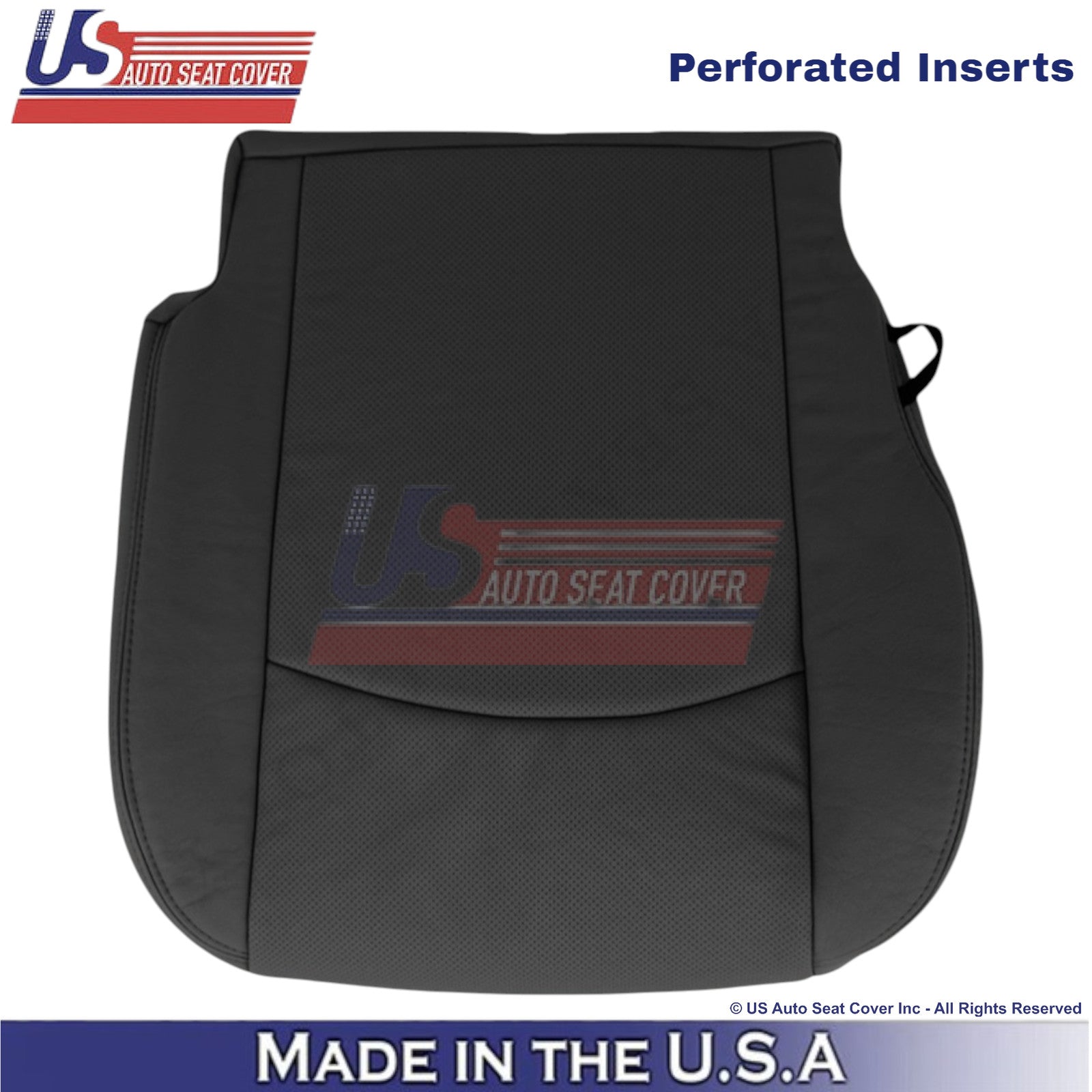 2013-2018 For Dodge Ram 1500 Laramie Leatherette Passenger Side Covers Black