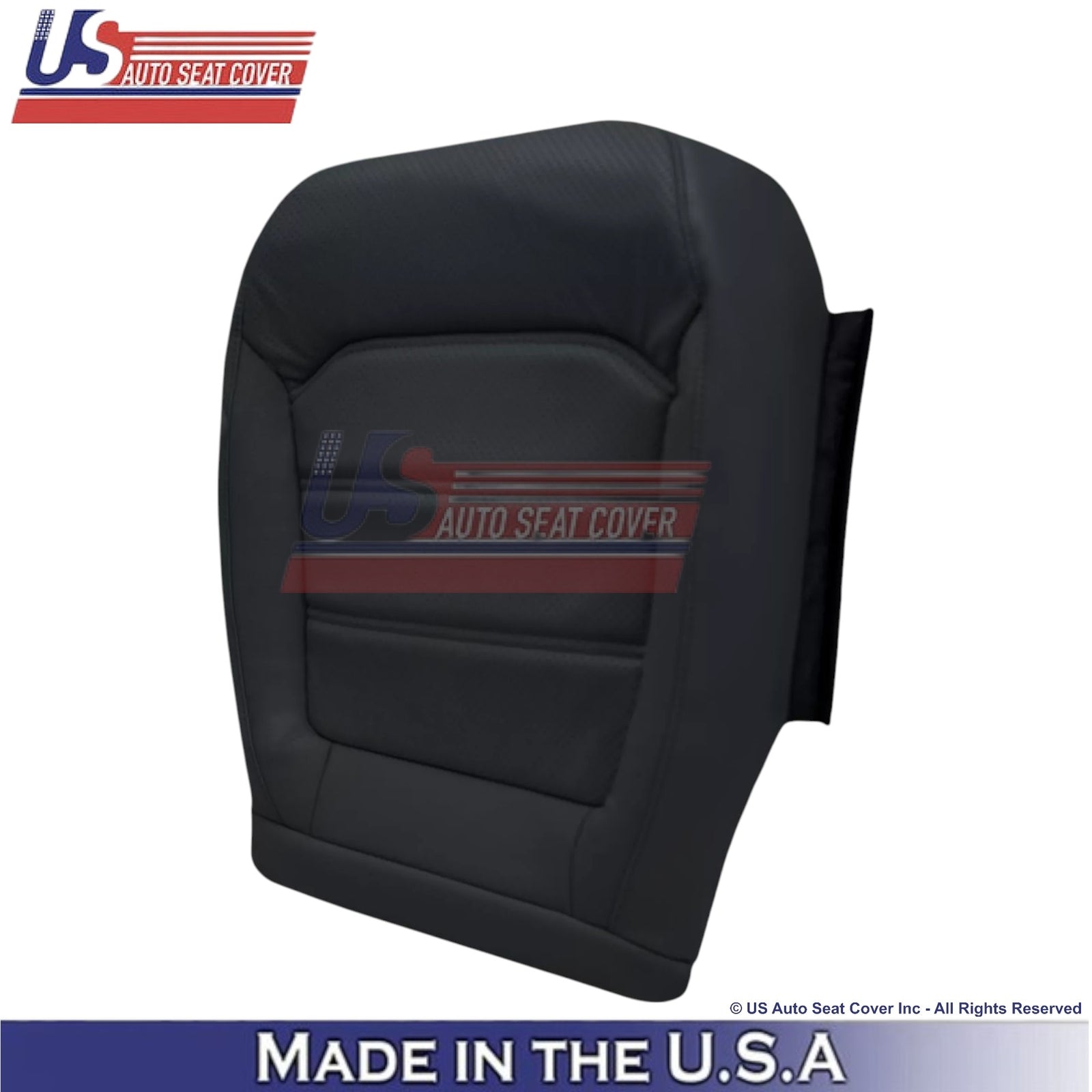 2012-2020 For Volkswagen Passat Genuine Leather Driver Bottom Seat Cover Black
