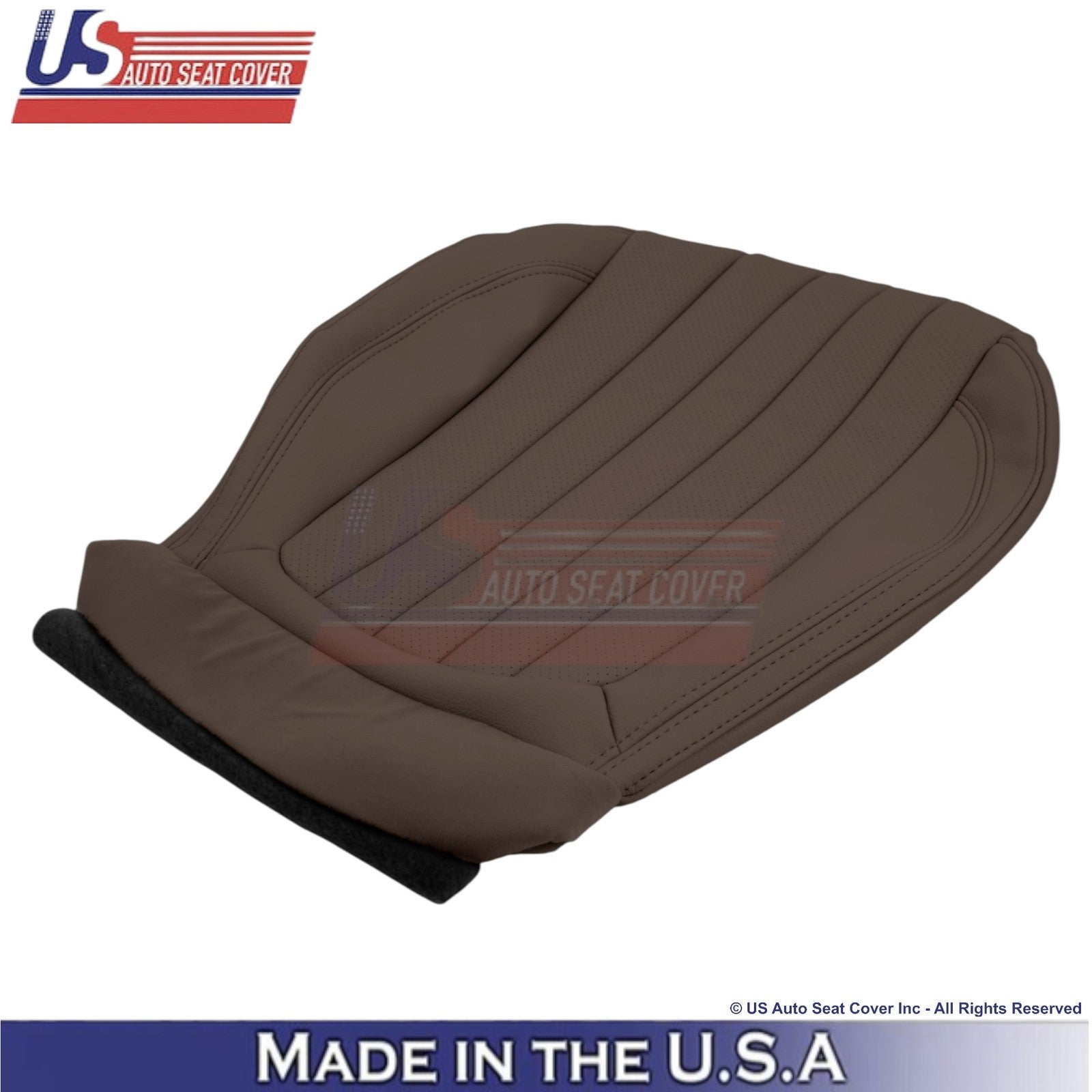 2017-2023 Fits Mercedes Benz E-Class Leather Front Driver Seat Covers Nut Brown