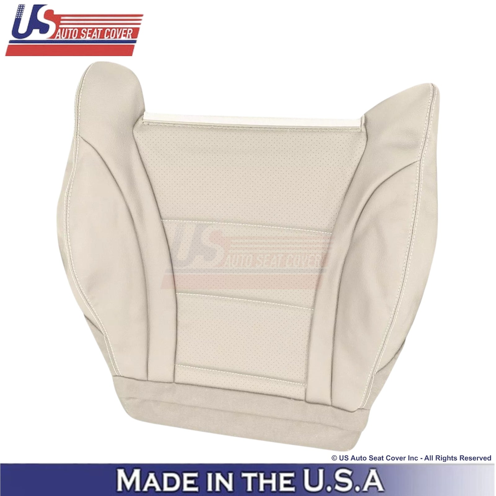 2016-2022 For Mercedes-Benz GLC X253 C253 Leather Driver Bottom Seat Cover Tan