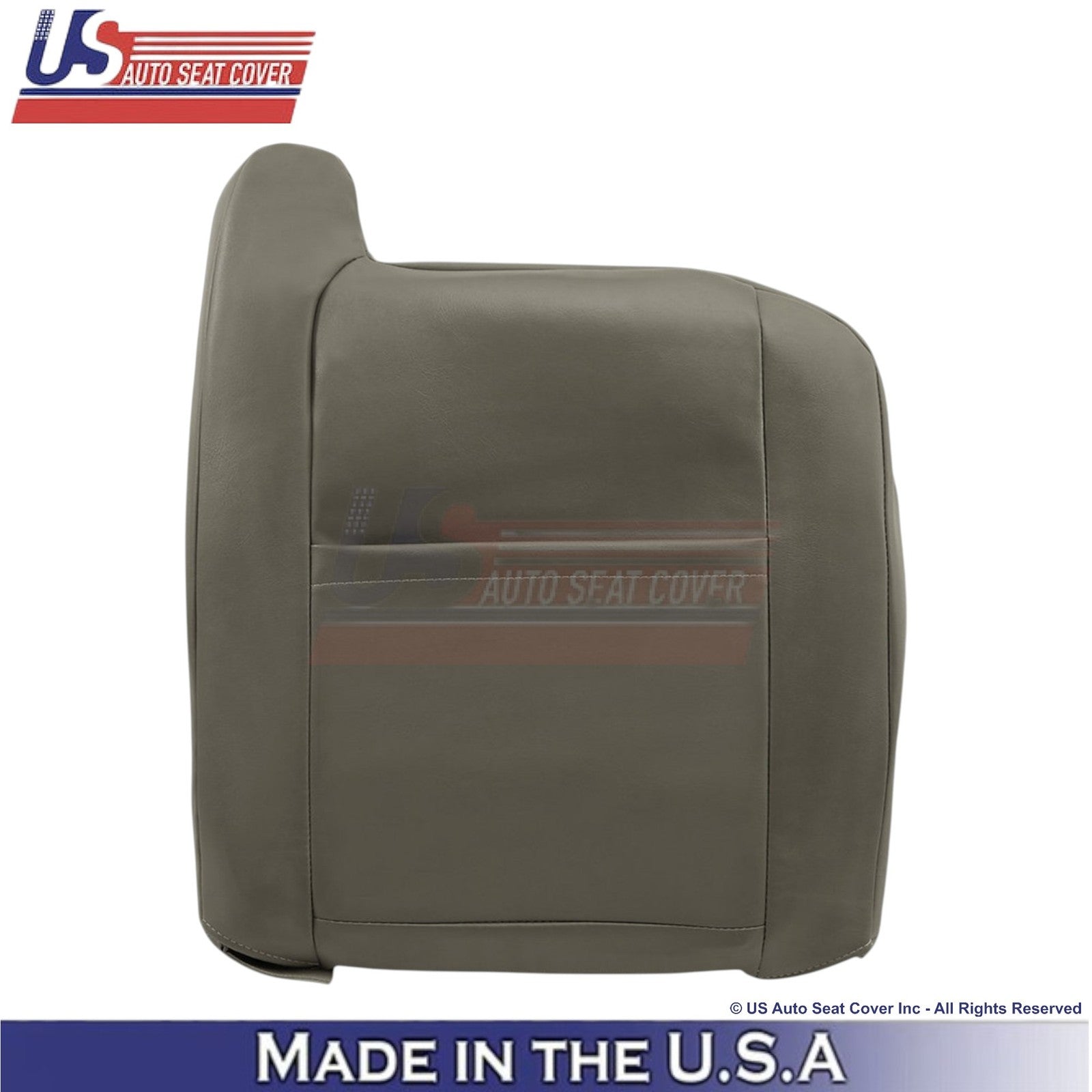 2003-2007 For Hummer H2 Leatherette Front Top Replacement Seat Covers Wheat Gray
