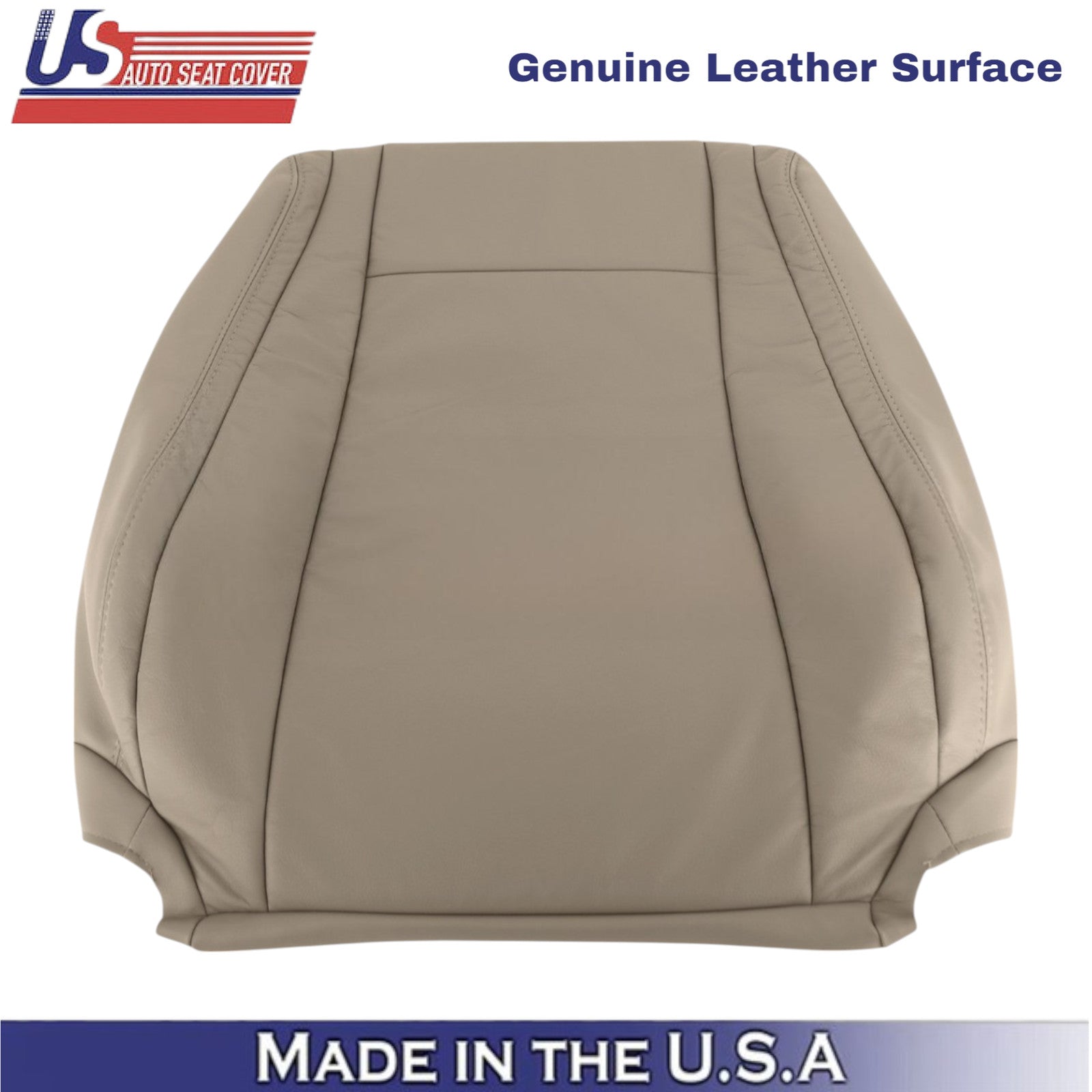 2007-2013 For Toyota Tundra Genuine Leather front Passenger Covers Sand Beige
