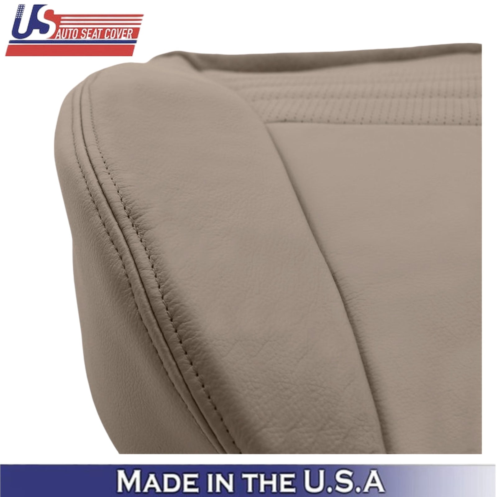 1999-2004 Fits Ford Mustang GT Leatherette Front Seat Covers Medium Parchment