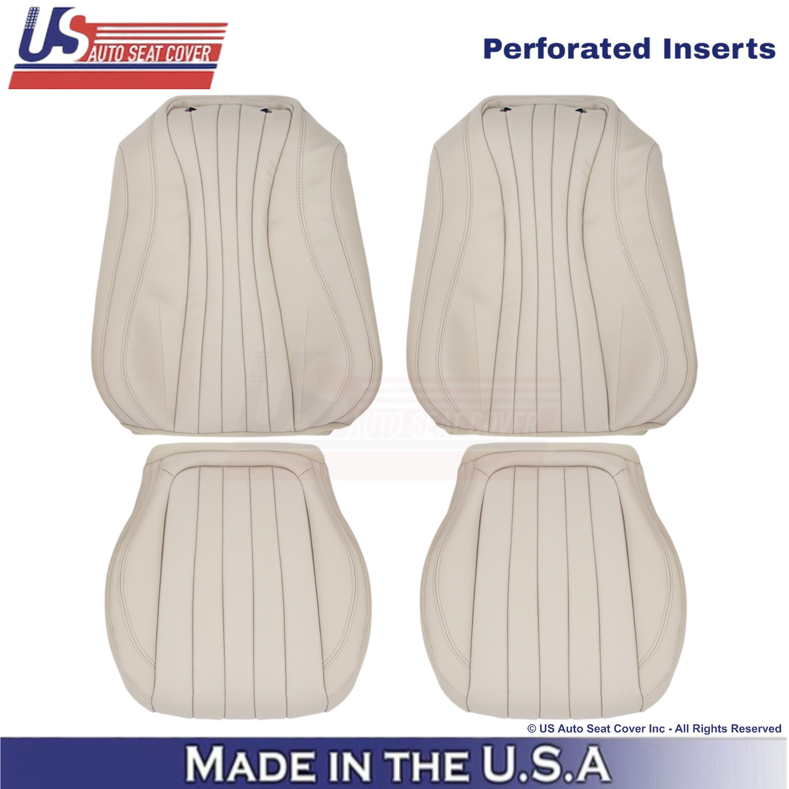 2017-2023 Fits Mercedes Benz E-Class Leather Front Replacement Covers Macchiato