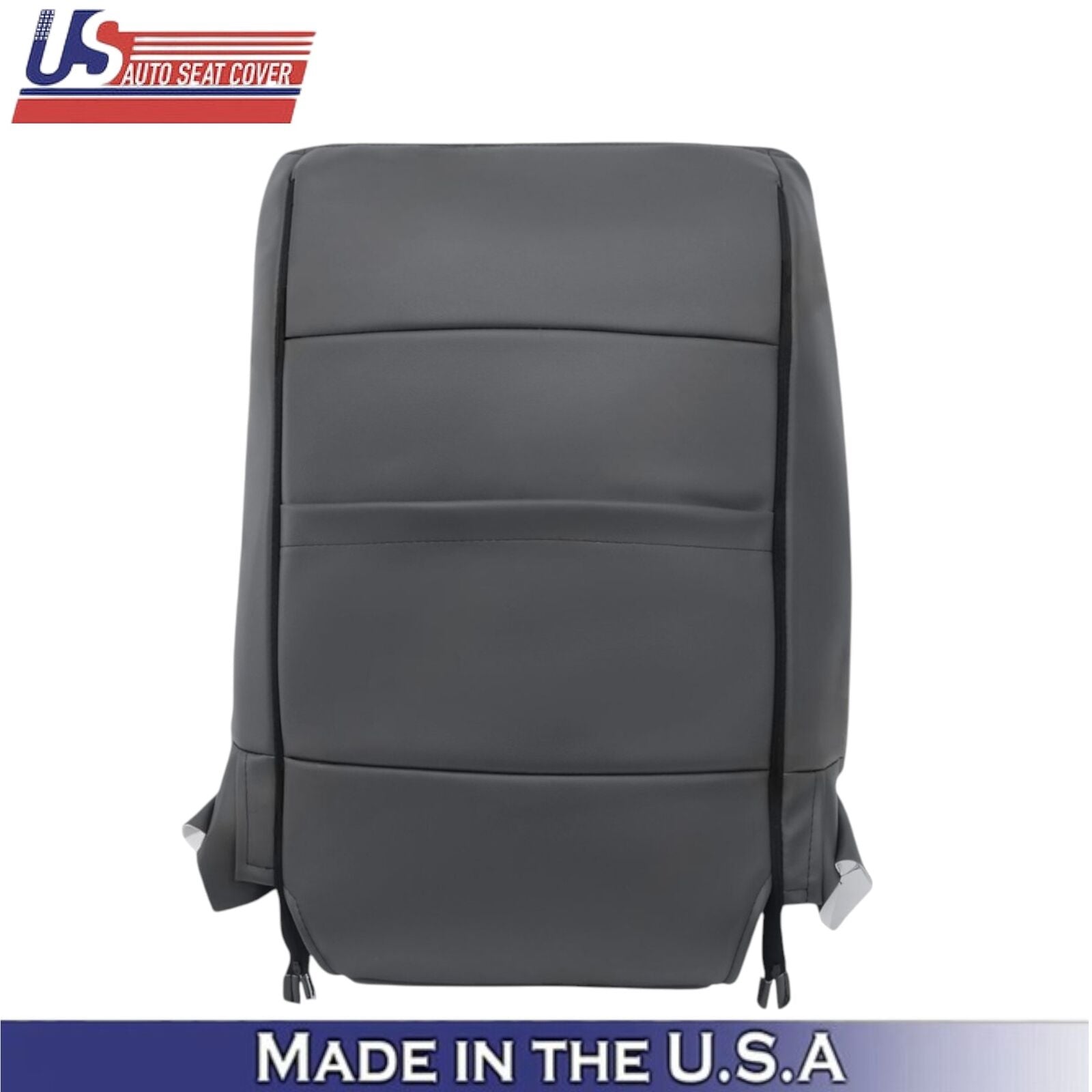 2005-2007 For Toyota Sequoia Genuine Leather Front Top Seat Covers Dark Charcoal